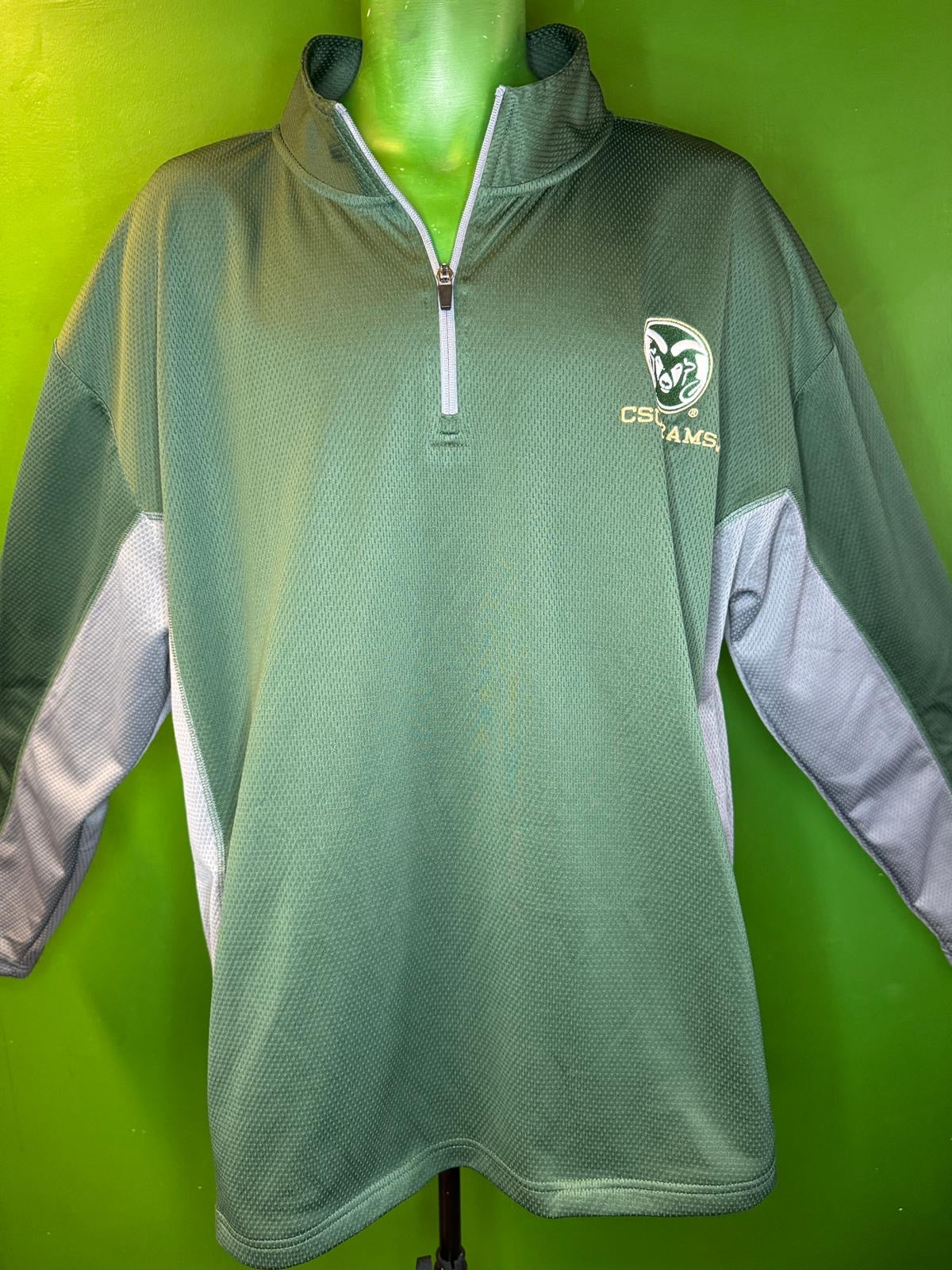 NCAA Colorado State Rams 1/4 Zip Pullover Top Men's 2X-Large