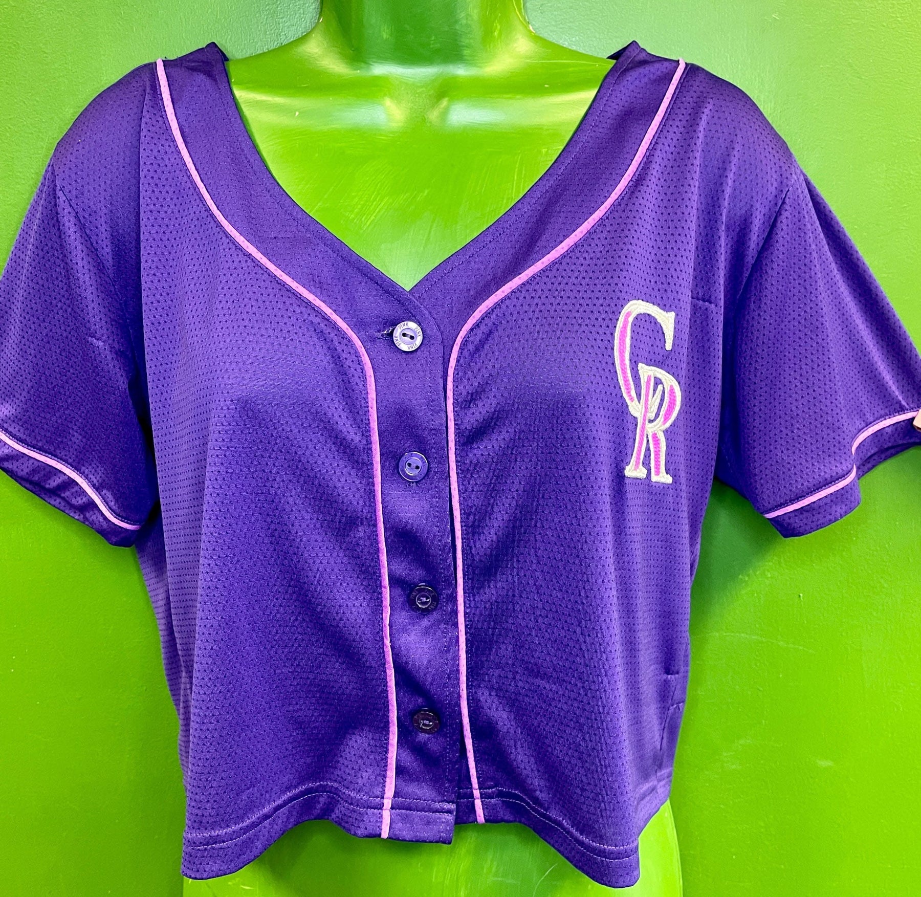 MLB Colorado Rockies Victoria's Secret Crop Top Jersey Women's Small