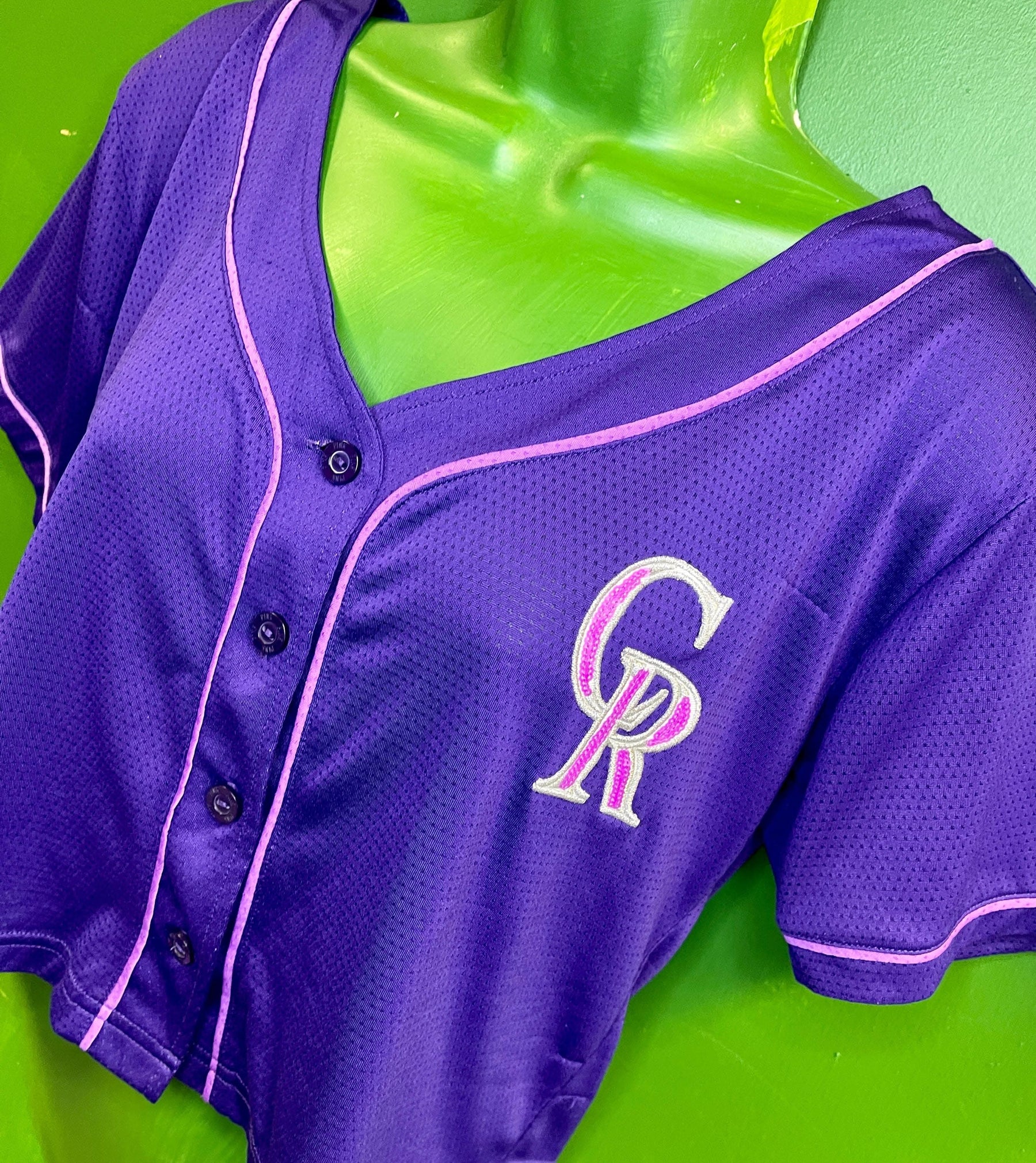 MLB Colorado Rockies Victoria's Secret Crop Top Jersey Women's Small