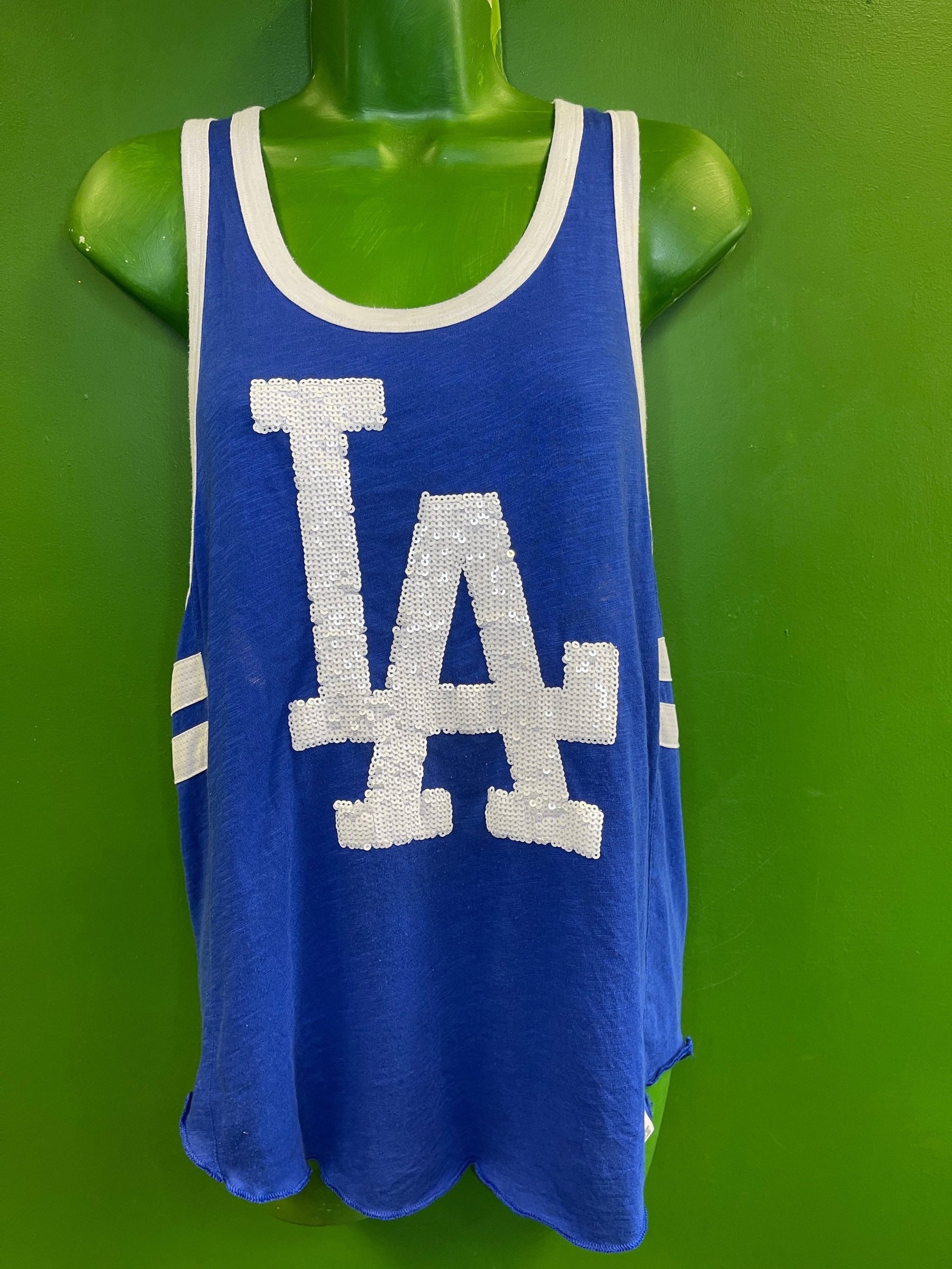MLB Los Angeles Dodgers Victoria's Secret Tank Top Vest Sequins Women's Small