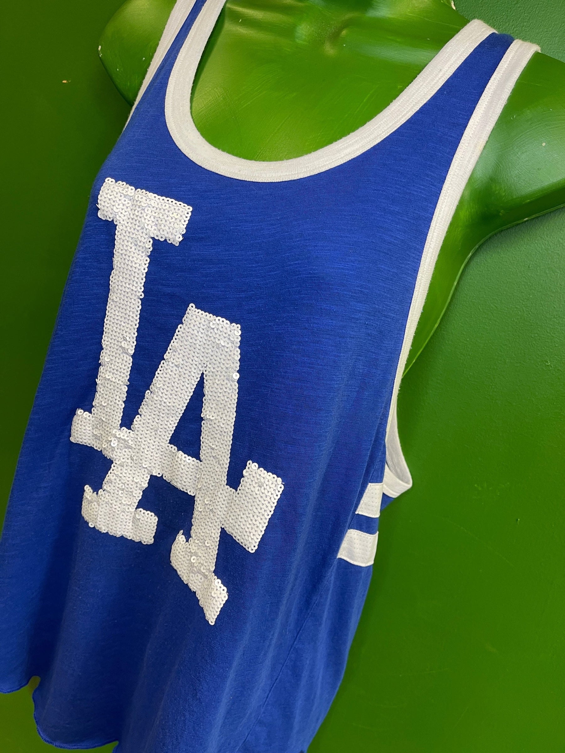 MLB Los Angeles Dodgers Victoria's Secret Tank Top Vest Sequins Women's Small