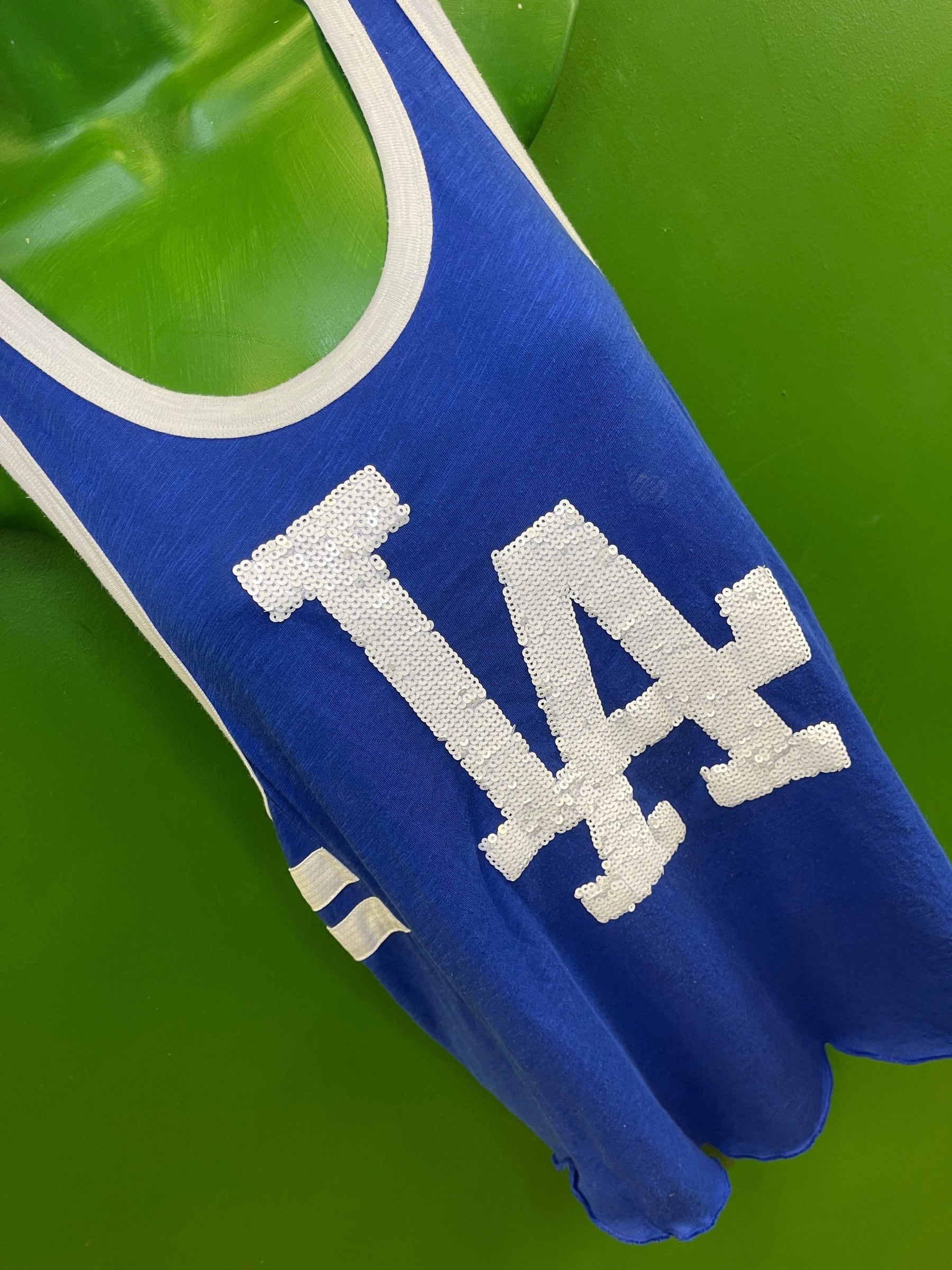MLB Los Angeles Dodgers Victoria's Secret Tank Top Vest Sequins Women's Small