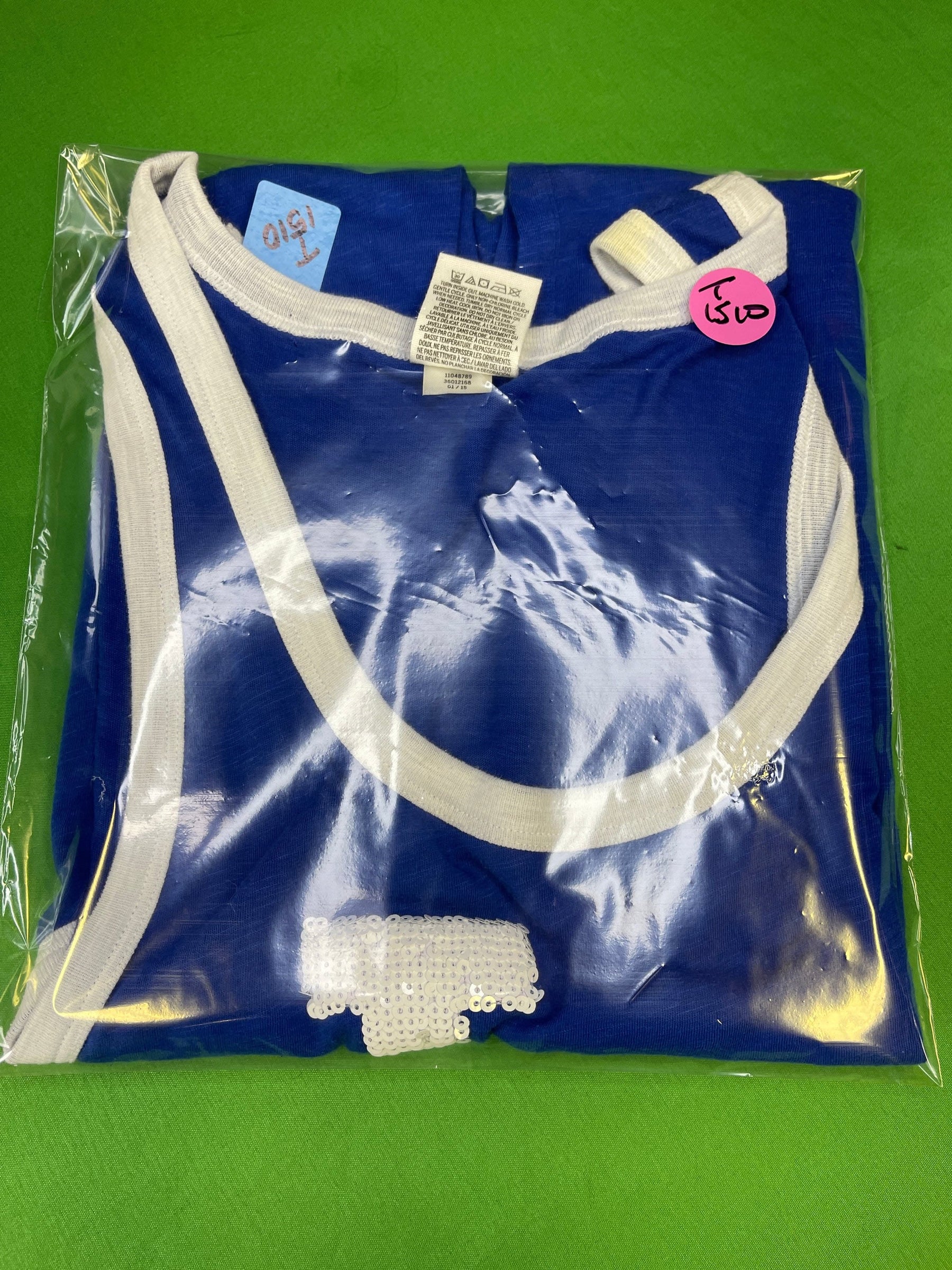 MLB Los Angeles Dodgers Victoria's Secret Tank Top Vest Sequins Women's Small