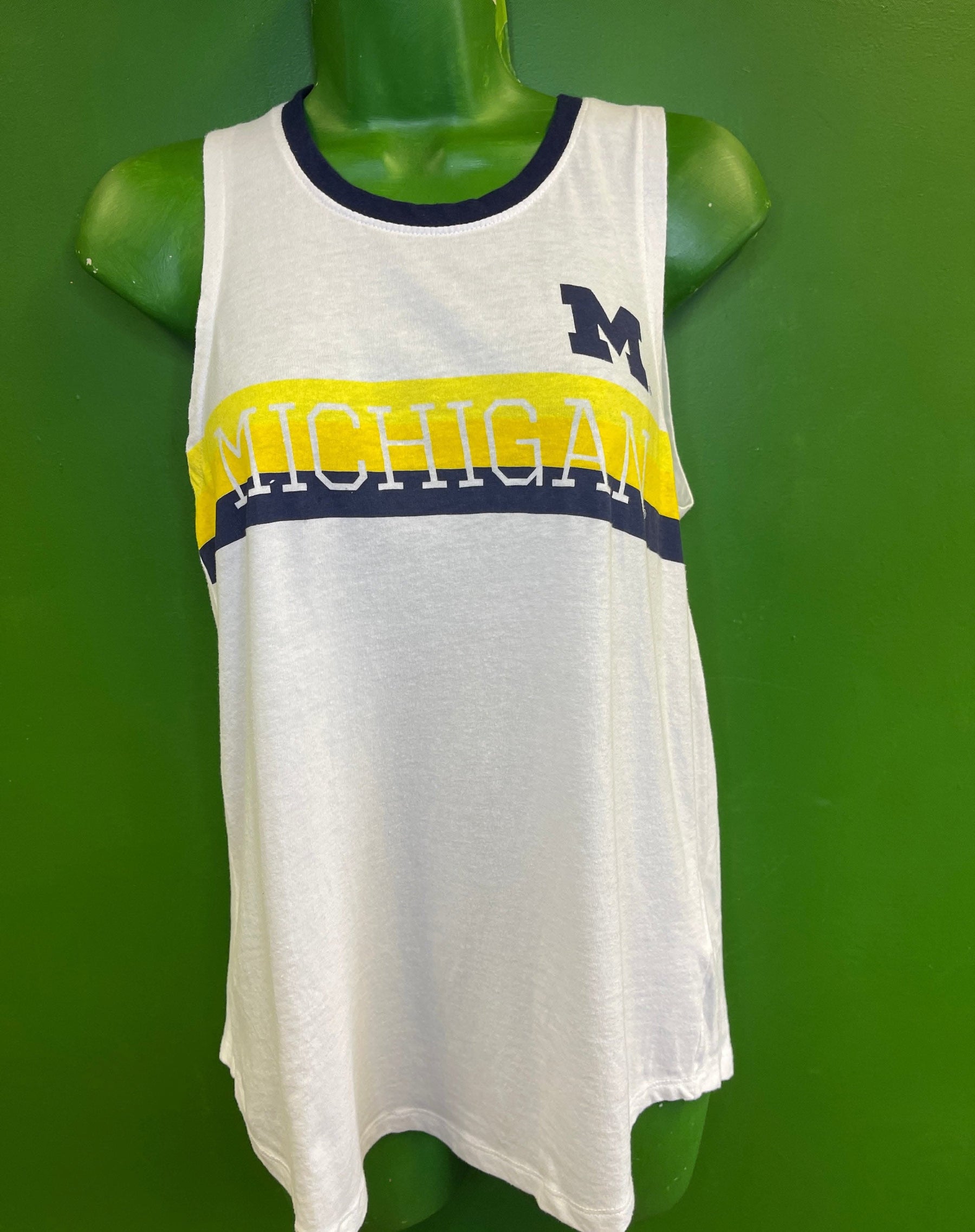 NCAA Michigan Wolverines Rivalry Threads Racerback Tank Top Women's Small