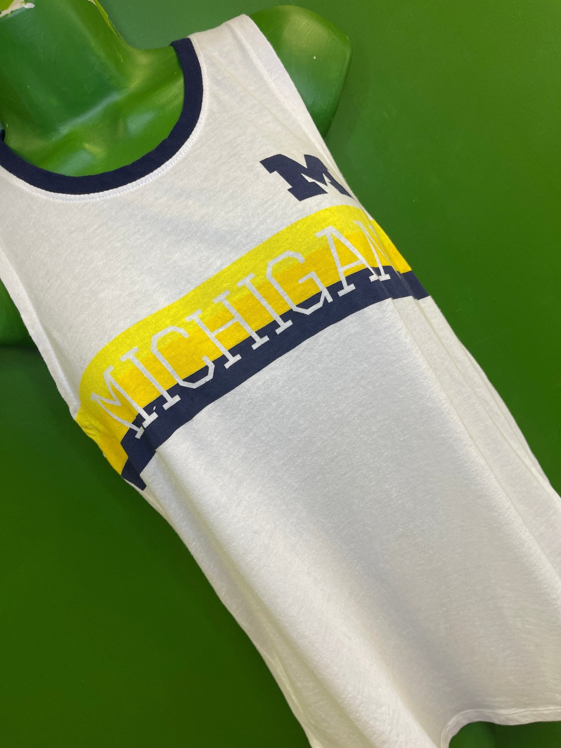 NCAA Michigan Wolverines Rivalry Threads Racerback Tank Top Women's Small