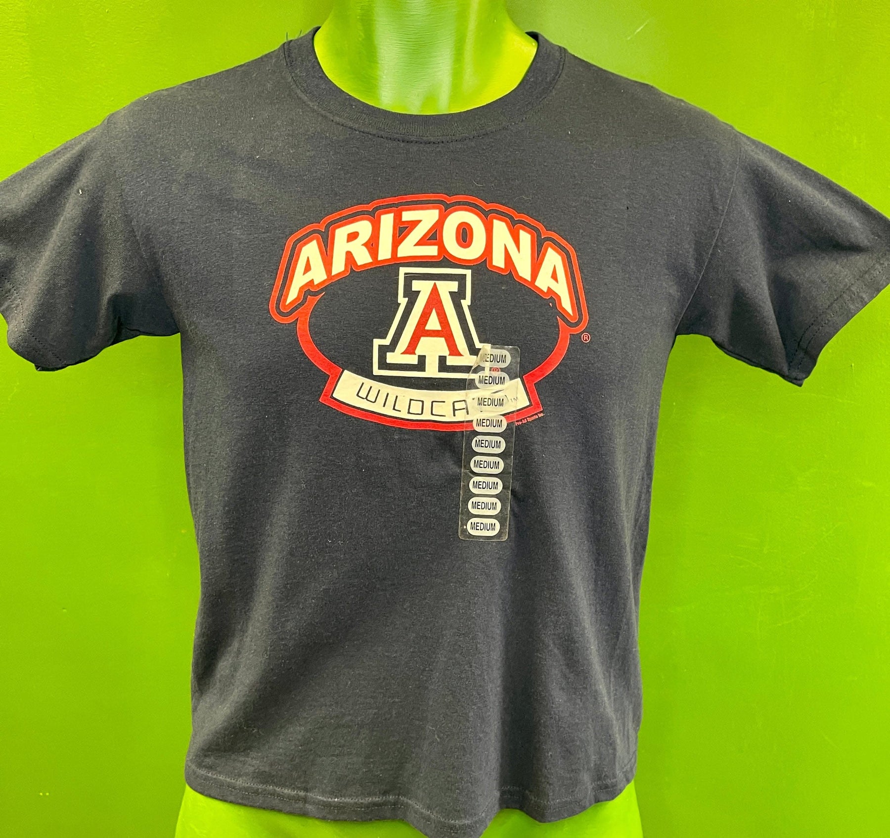 NCAA University of Arizona Wildcats 100% Cotton T-Shirt Youth Medium 10-12 NWT