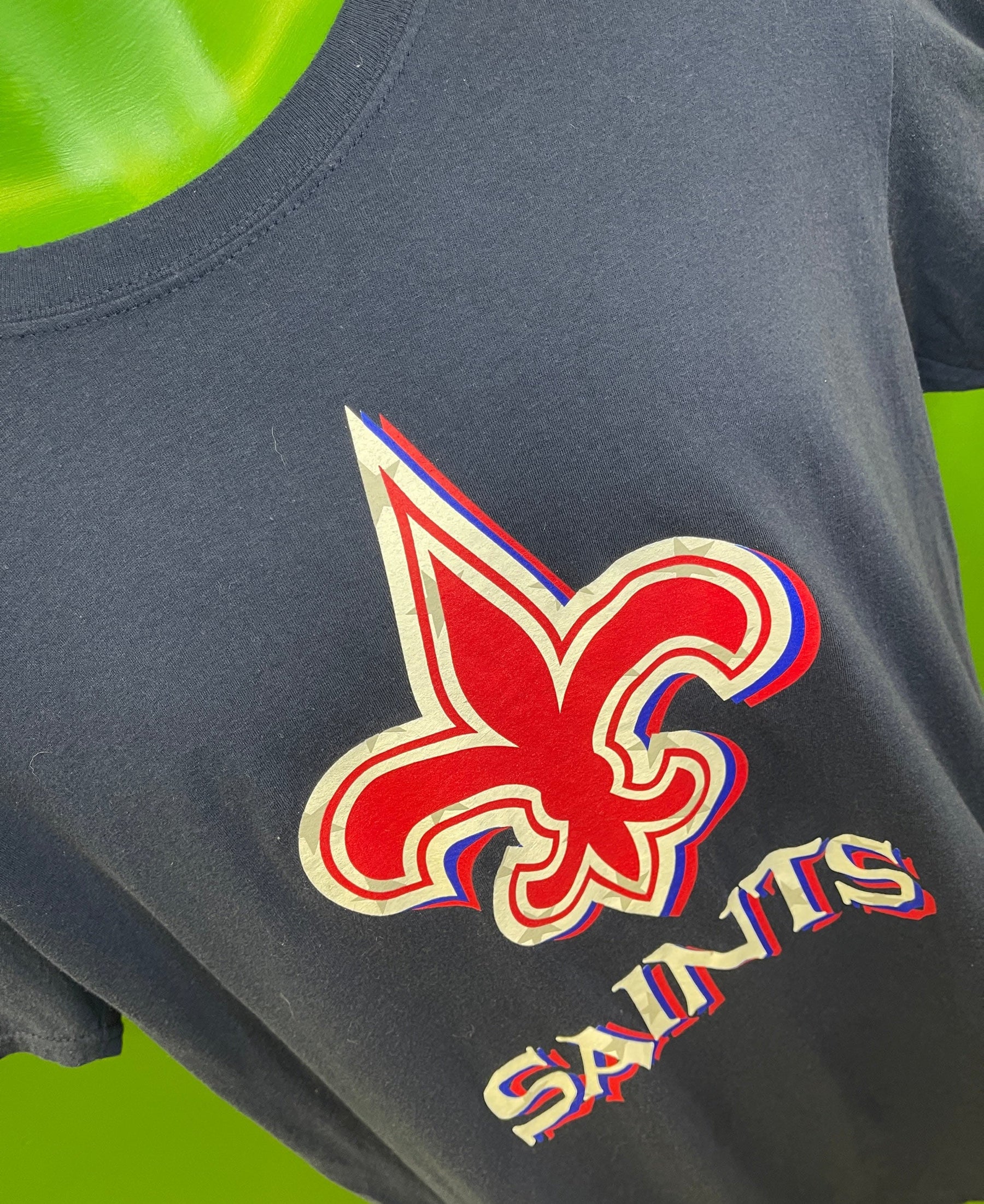 NFL New Orleans Saints Fanatics Red & Blue T-Shirt Men's Large