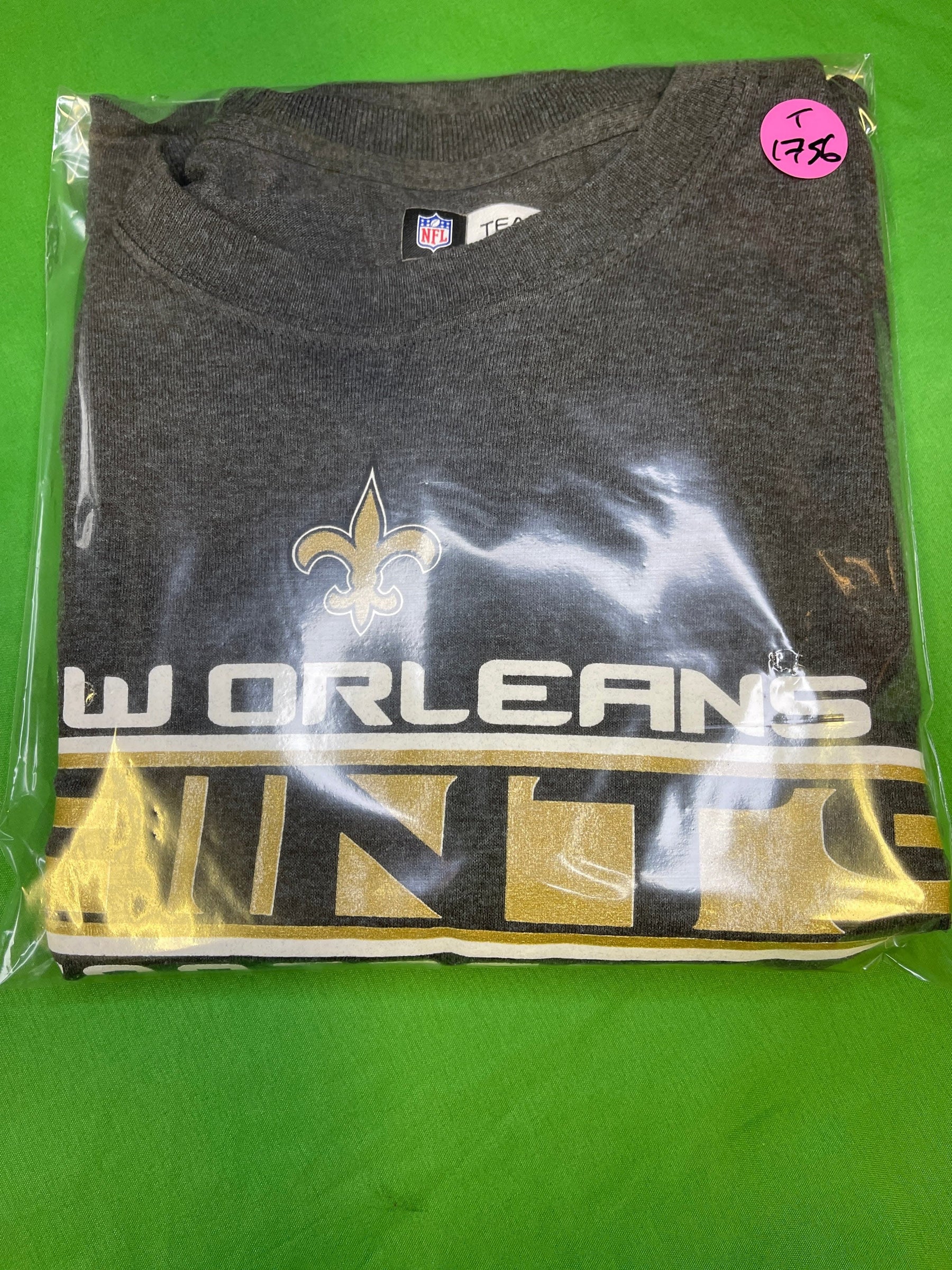 NFL New Orleans Saints Charcoal T-Shirt Men's Medium