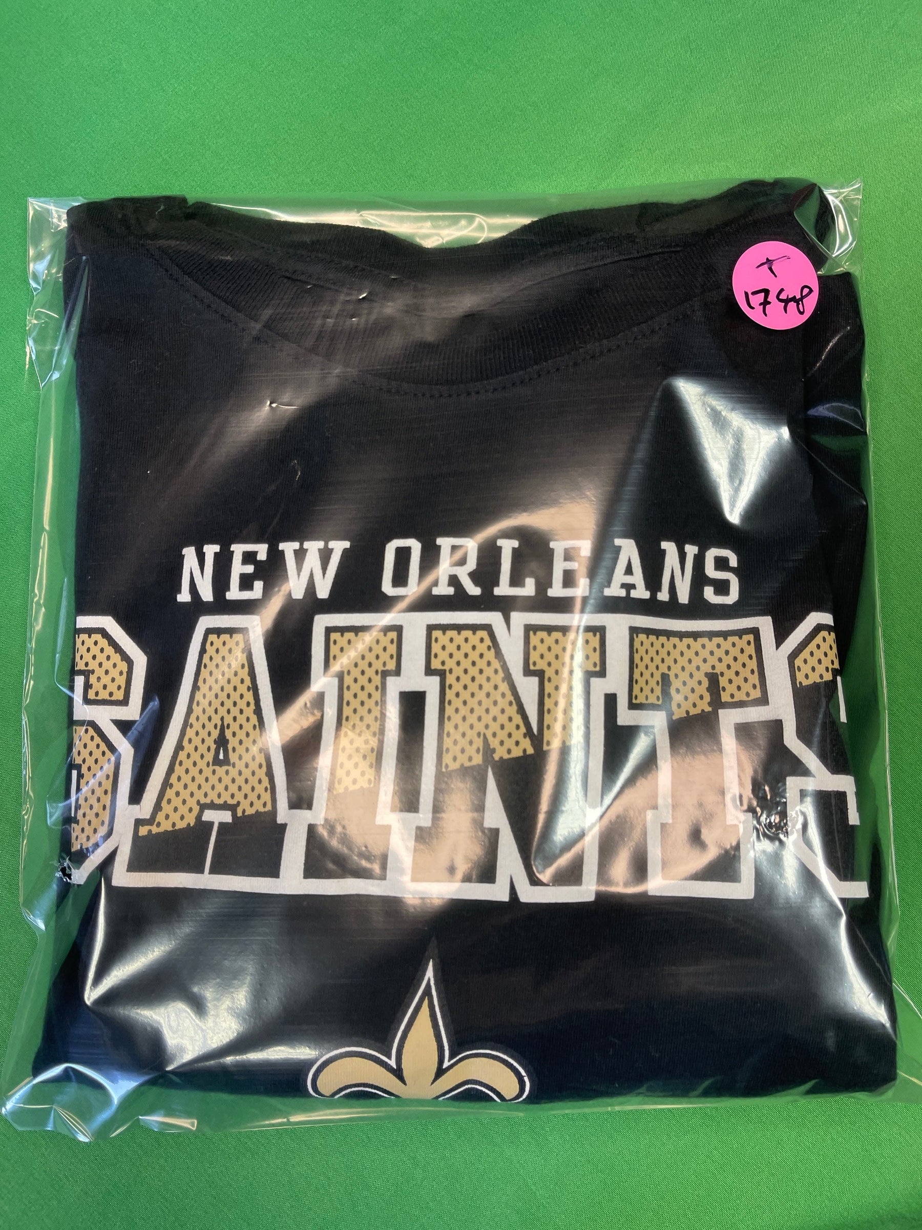 NFL New Orleans Saints L/S Black T-Shirt Youth Medium 10-12