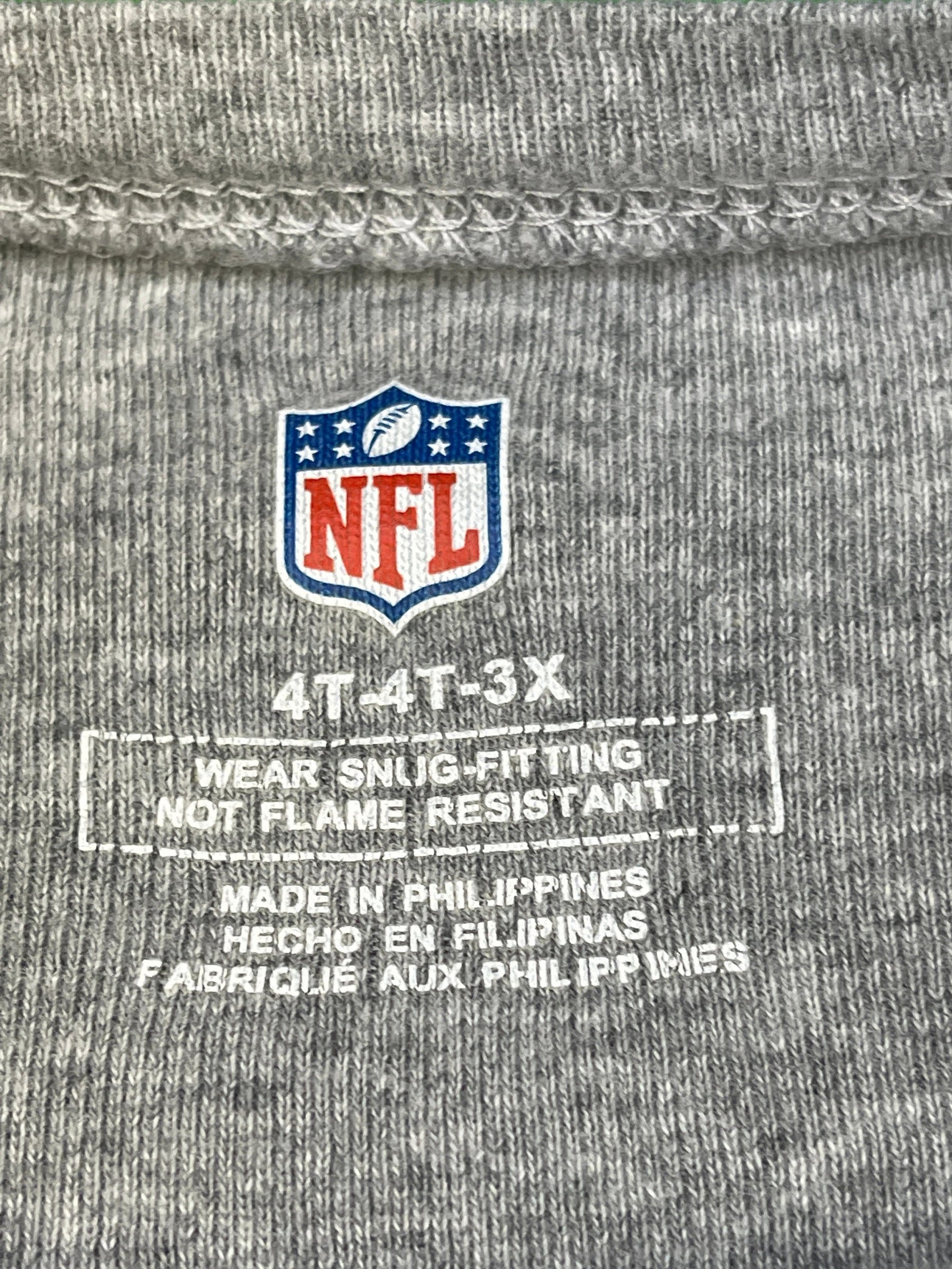 NFL New Orleans Saints Heathered Grey 100% Cotton T-Shirt Toddler 4T