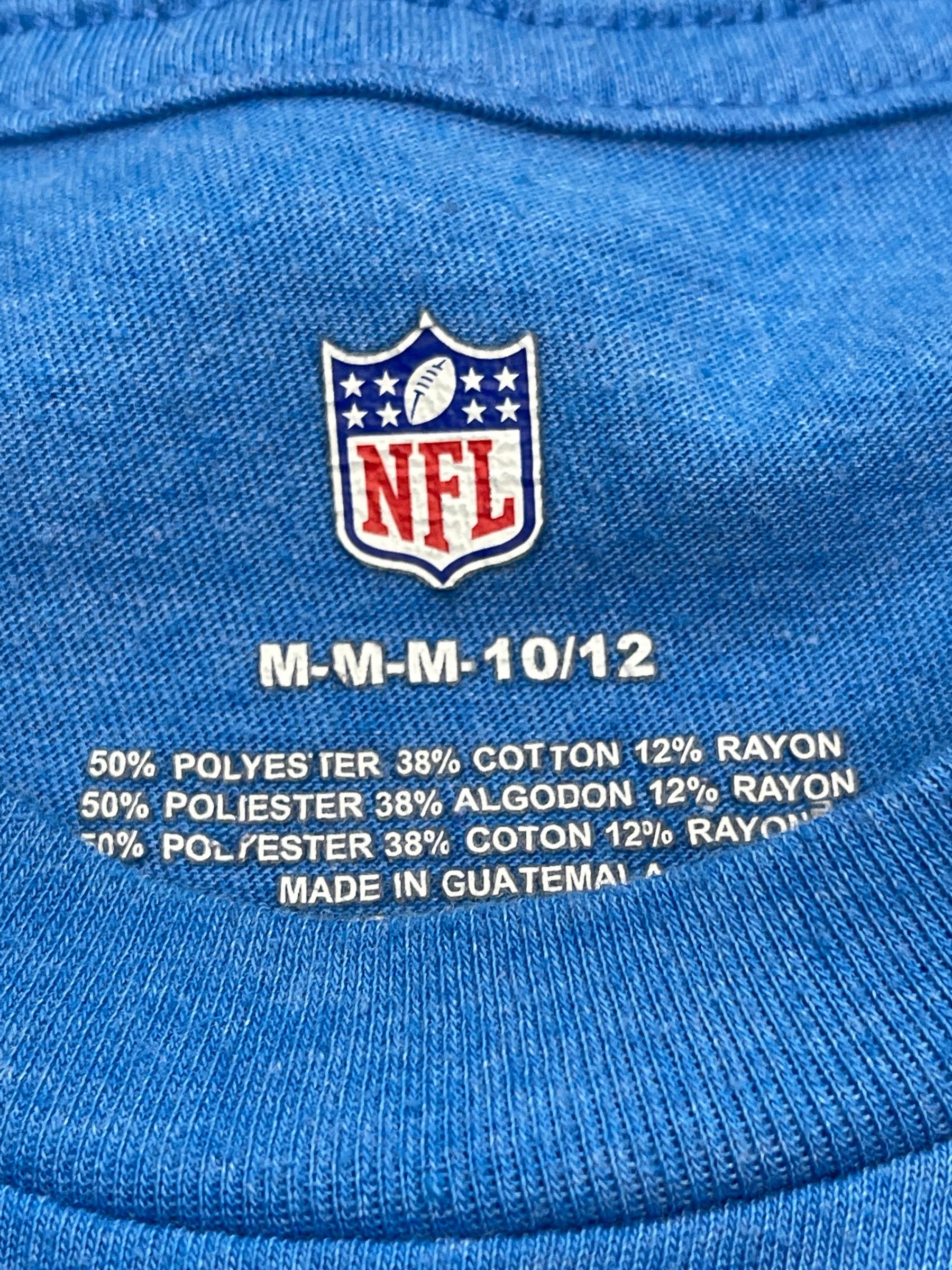 NFL Detroit Lions Tri-Blend T-Shirt Youth Medium 10-12