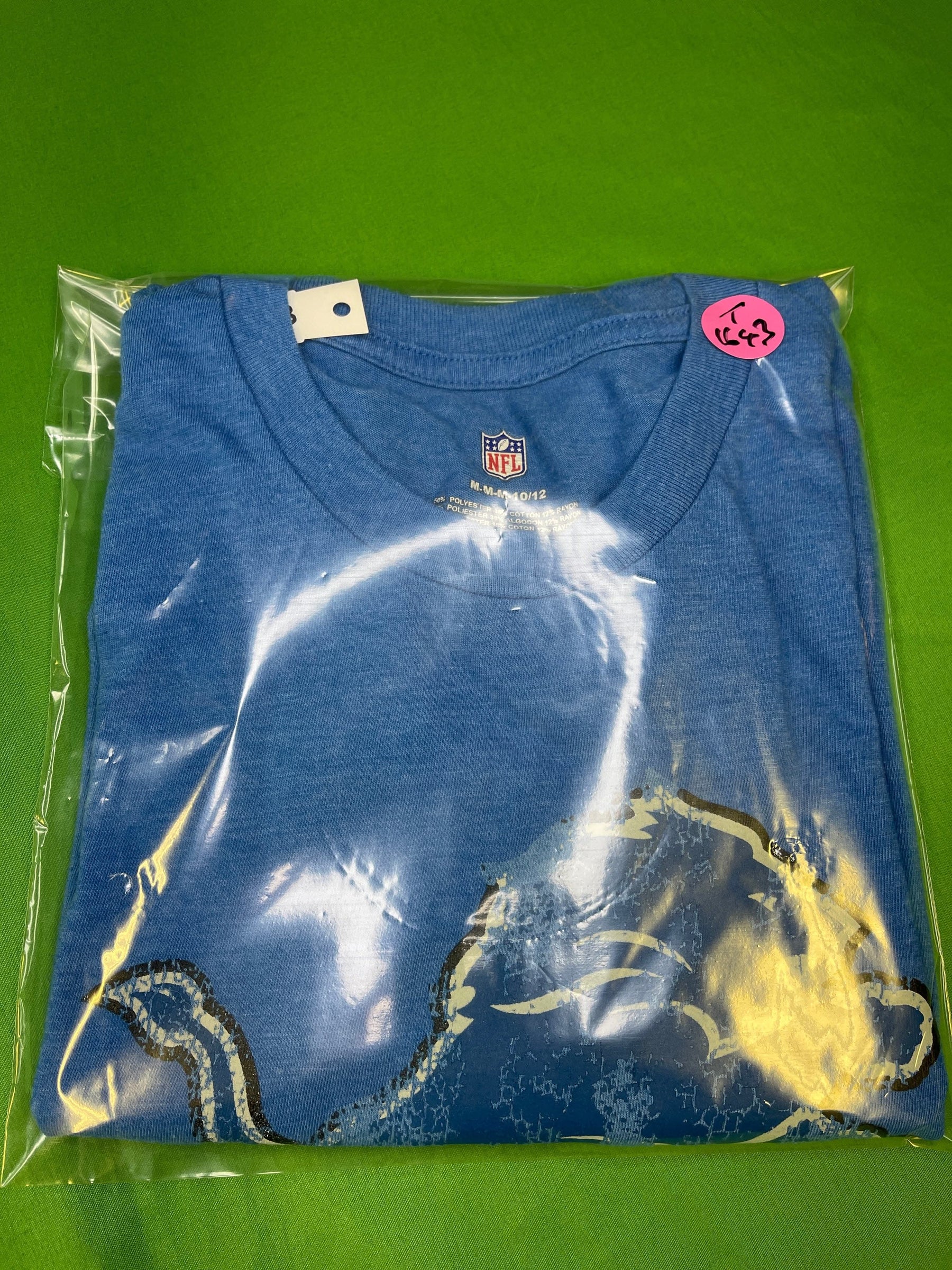 NFL Detroit Lions Tri-Blend T-Shirt Youth Medium 10-12