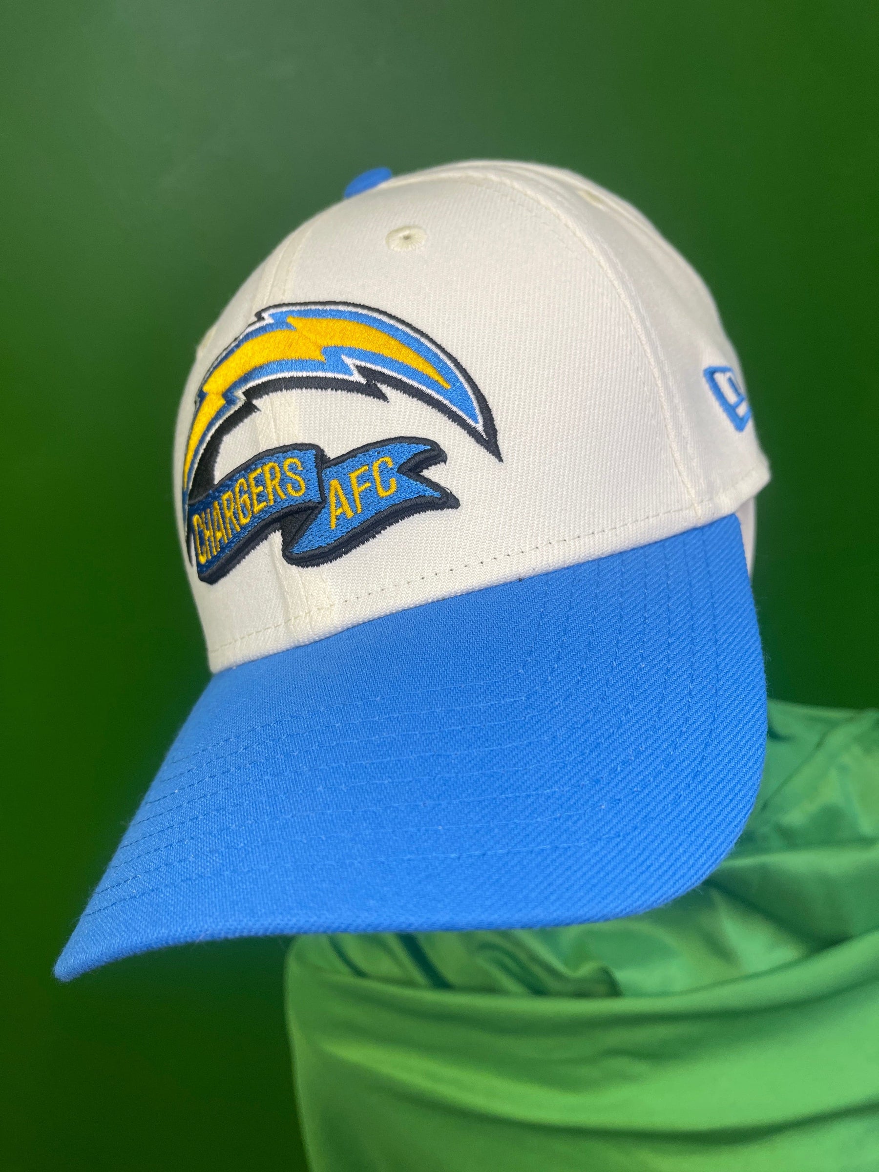 NFL Los Angeles Chargers New Era 39THIRTY Cream Hat / Cap Small-Medium