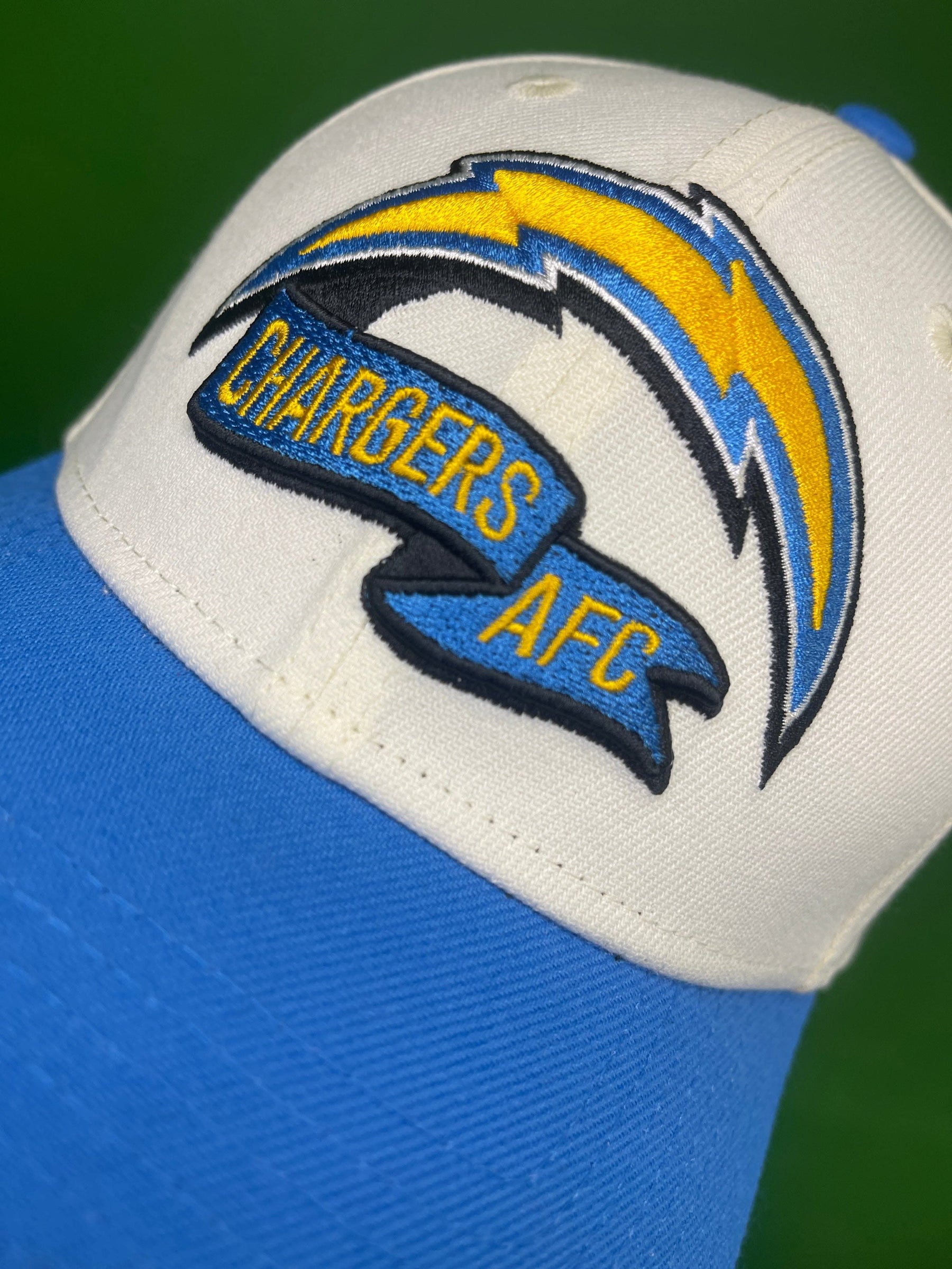 NFL Los Angeles Chargers New Era 39THIRTY Cream Hat / Cap Small-Medium
