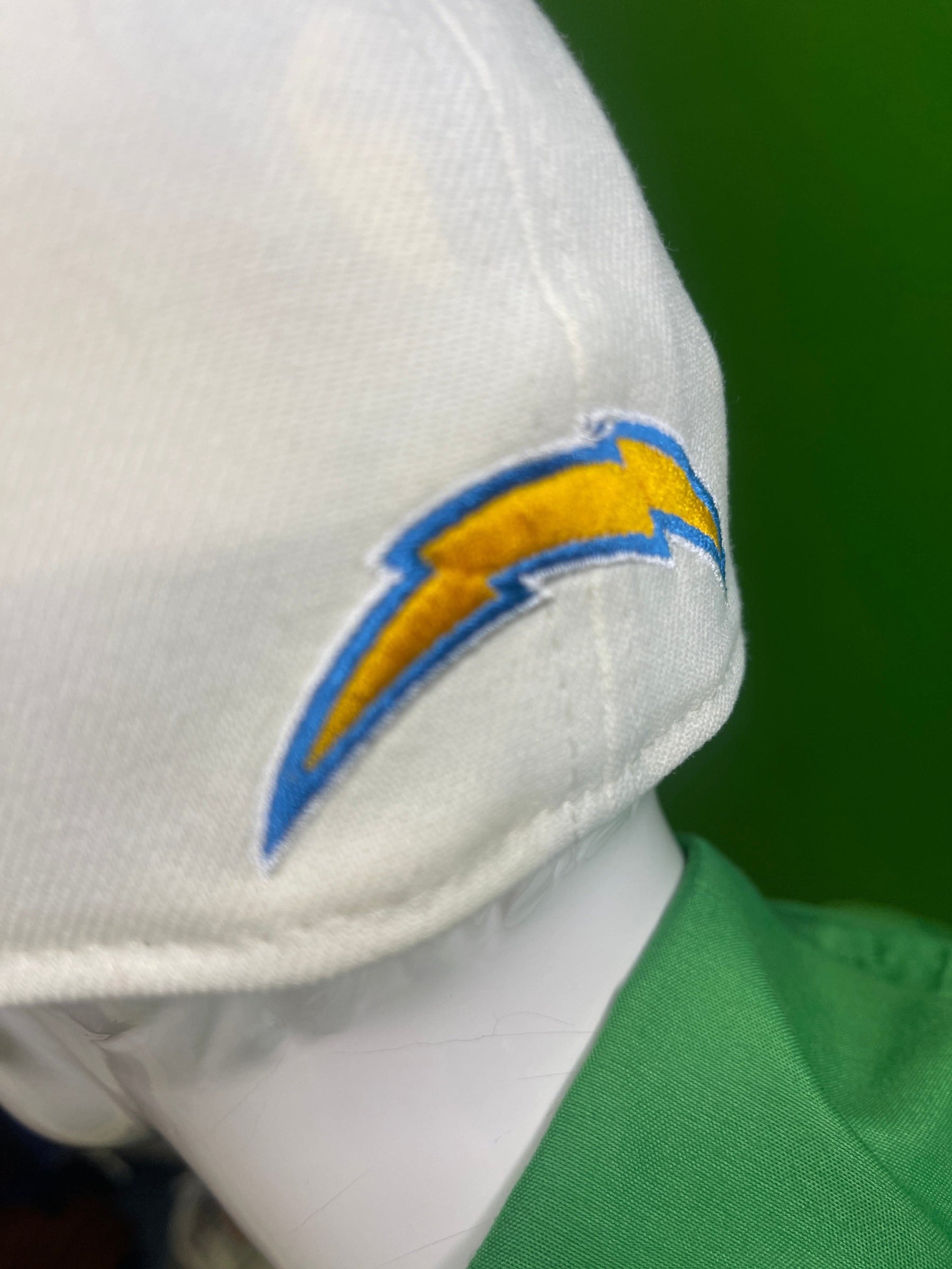 NFL Los Angeles Chargers New Era 39THIRTY Cream Hat / Cap Small-Medium