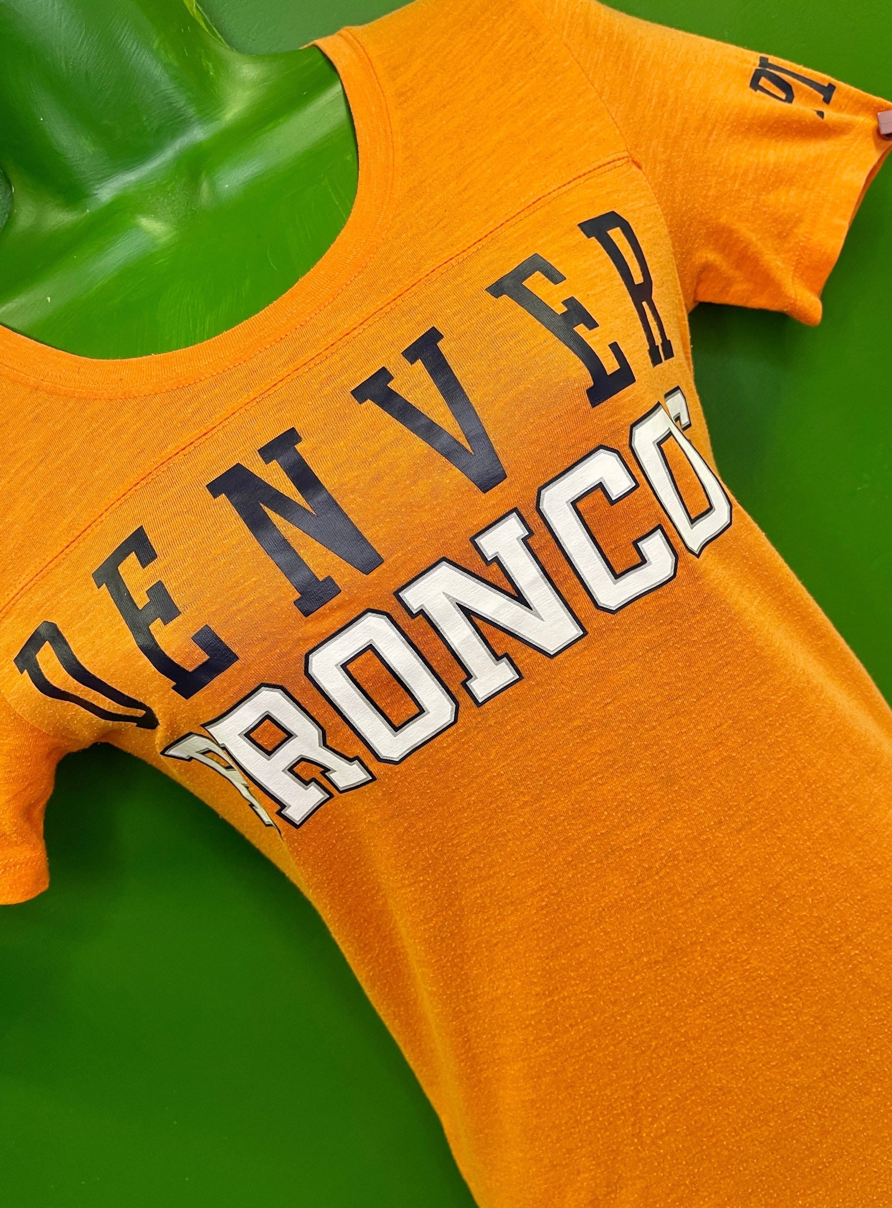 NFL Denver Broncos Victoria's Secret PINK Orange T-Shirt Women's X-Small