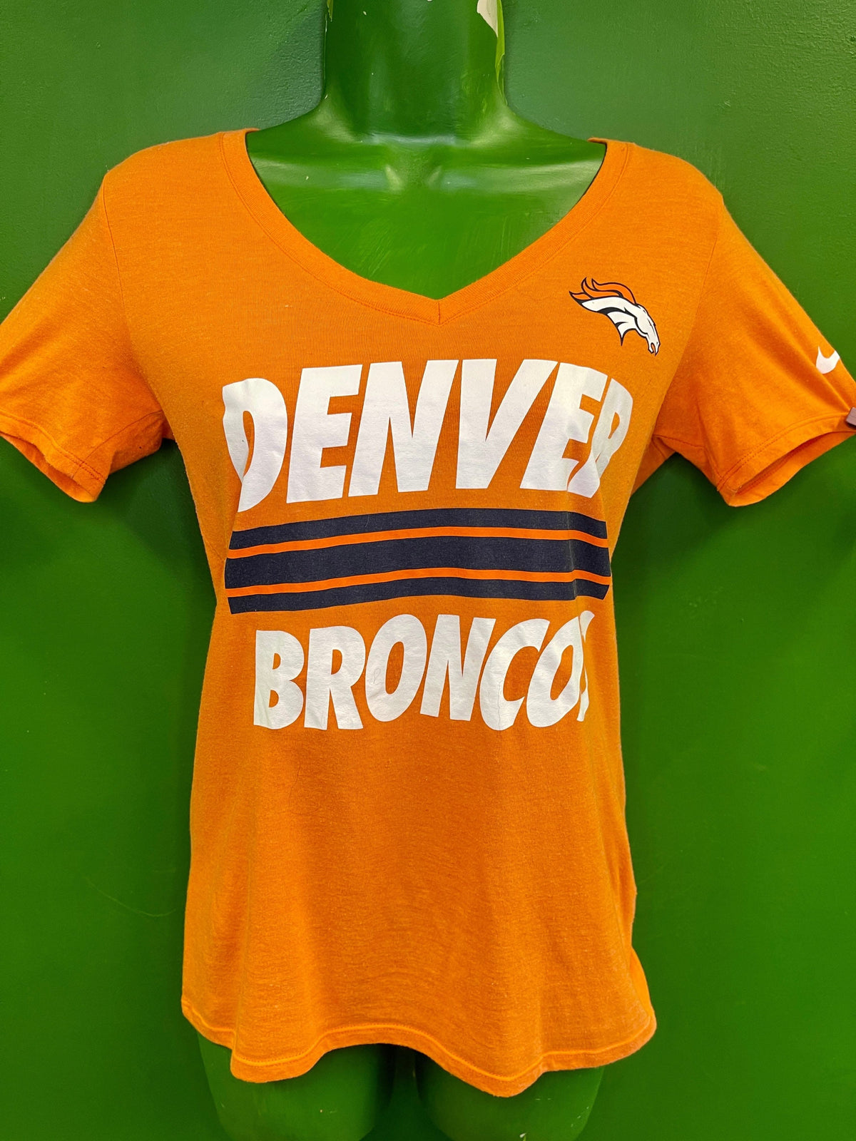 NFL Denver Broncos Orange T-Shirt Women's X-Small