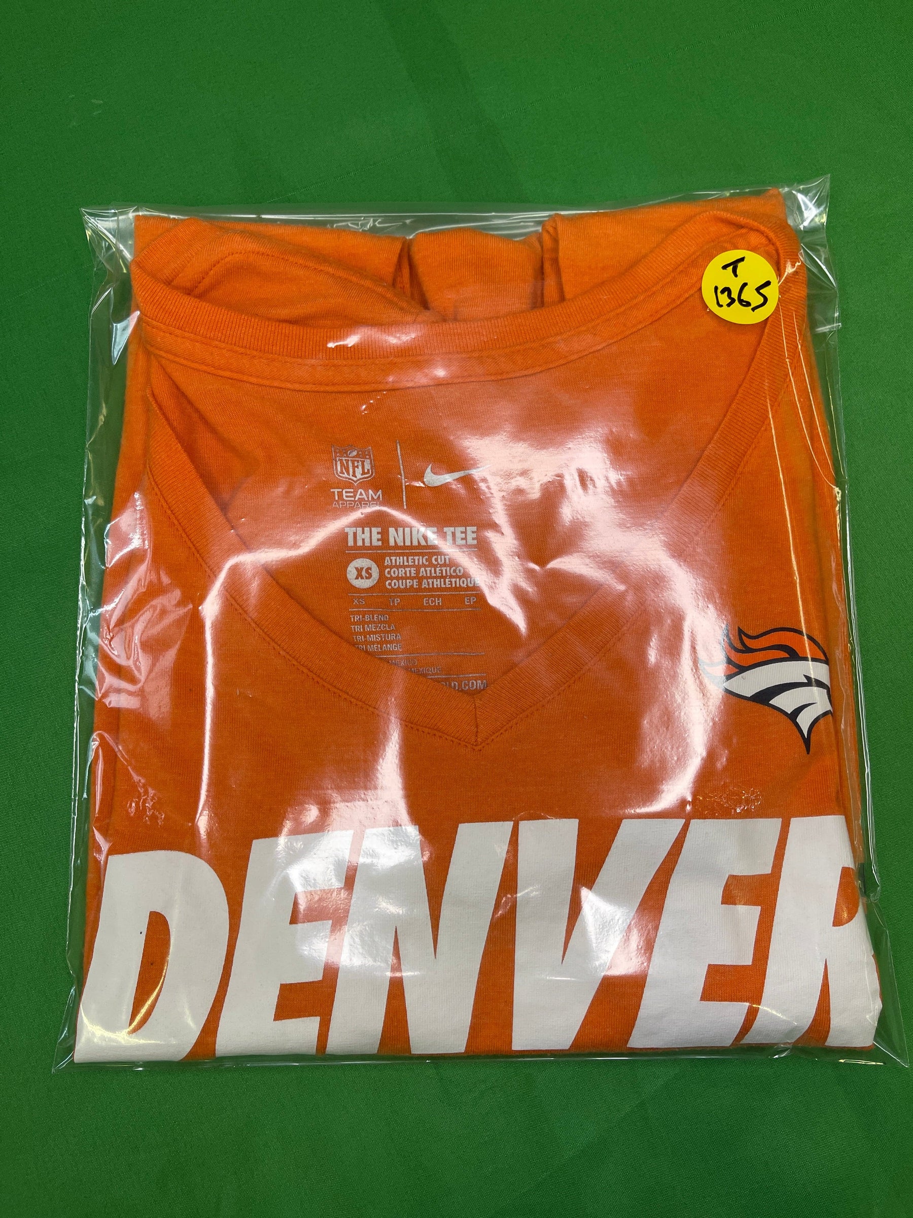 NFL Denver Broncos Orange T-Shirt Women's X-Small