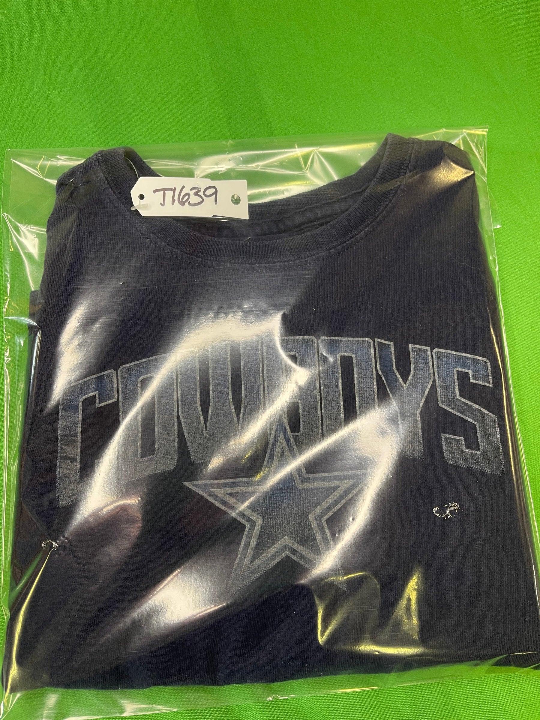 NFL Dallas Cowboys Dark Blue 100% Cotton T-Shirt Youth Small 5-6