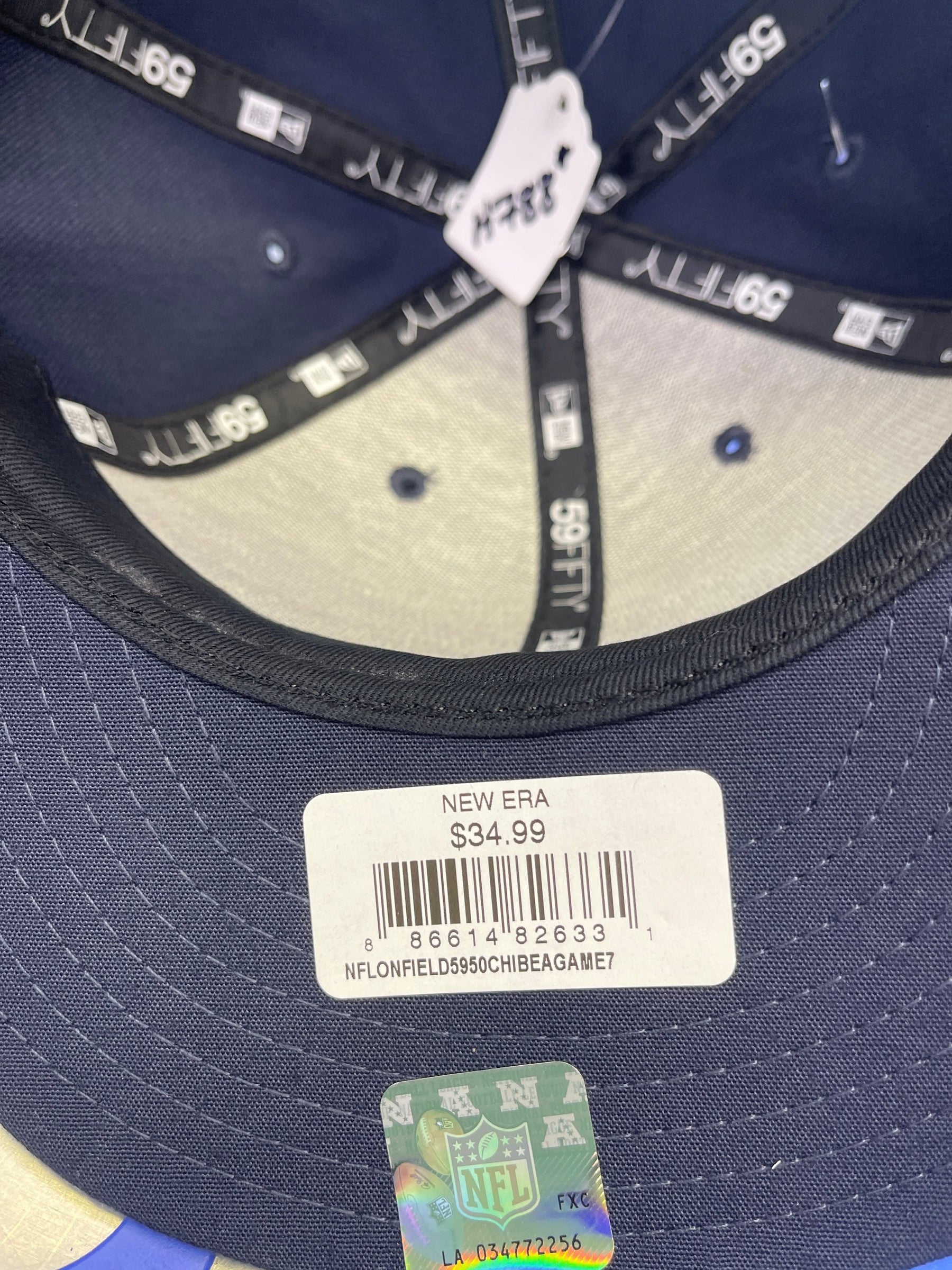 NFL Chicago Bears New Era 59FIFTY Baseball Cap/Hat Size 7 NWT