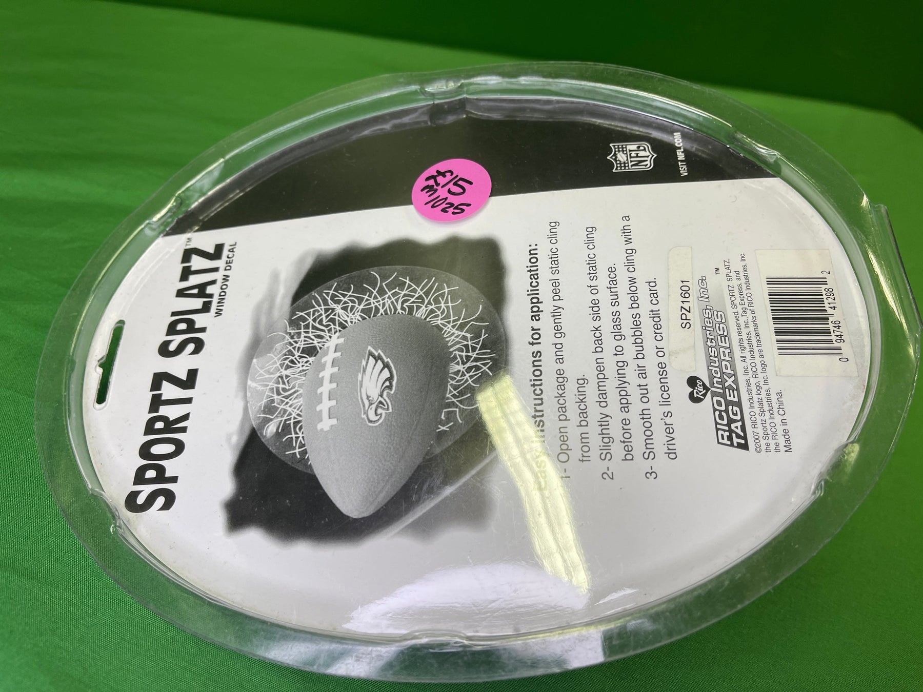 NFL Denver Broncos Sports Splatz Window Decal Football NWT