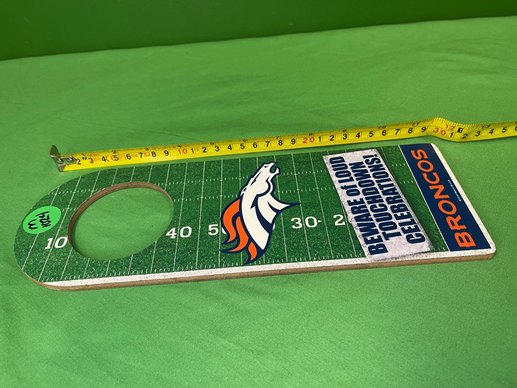 NFL Denver Broncos Door Hanger Fan Cave "Fans Welcome"