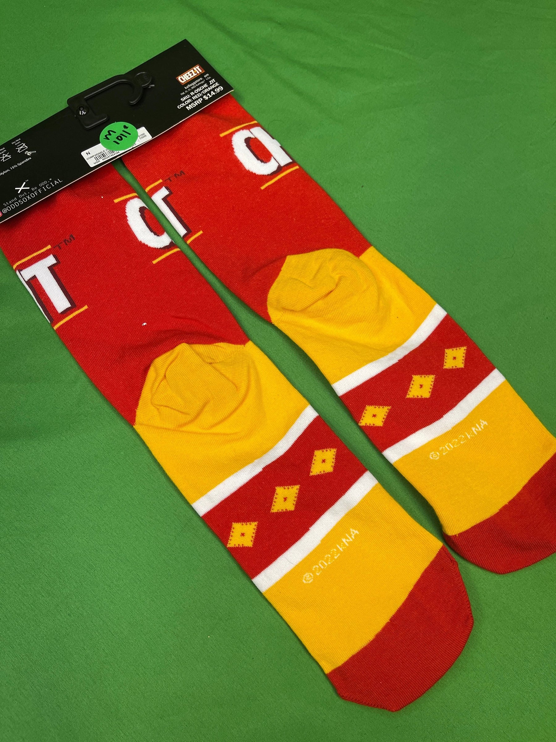 Odd Sox CHEEZ-IT American Snacks Socks Men's 4-11 UK 6-13 US NWT