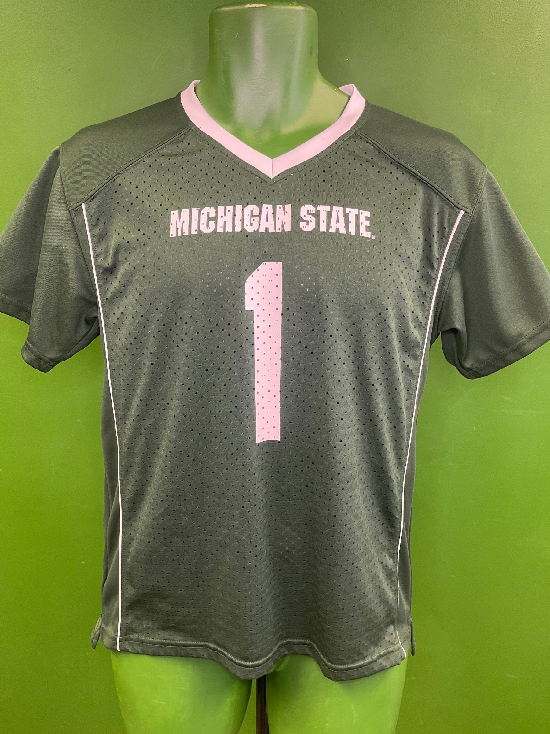 NCAA Michigan State Spartans #1 Jersey Youth Large 12-14