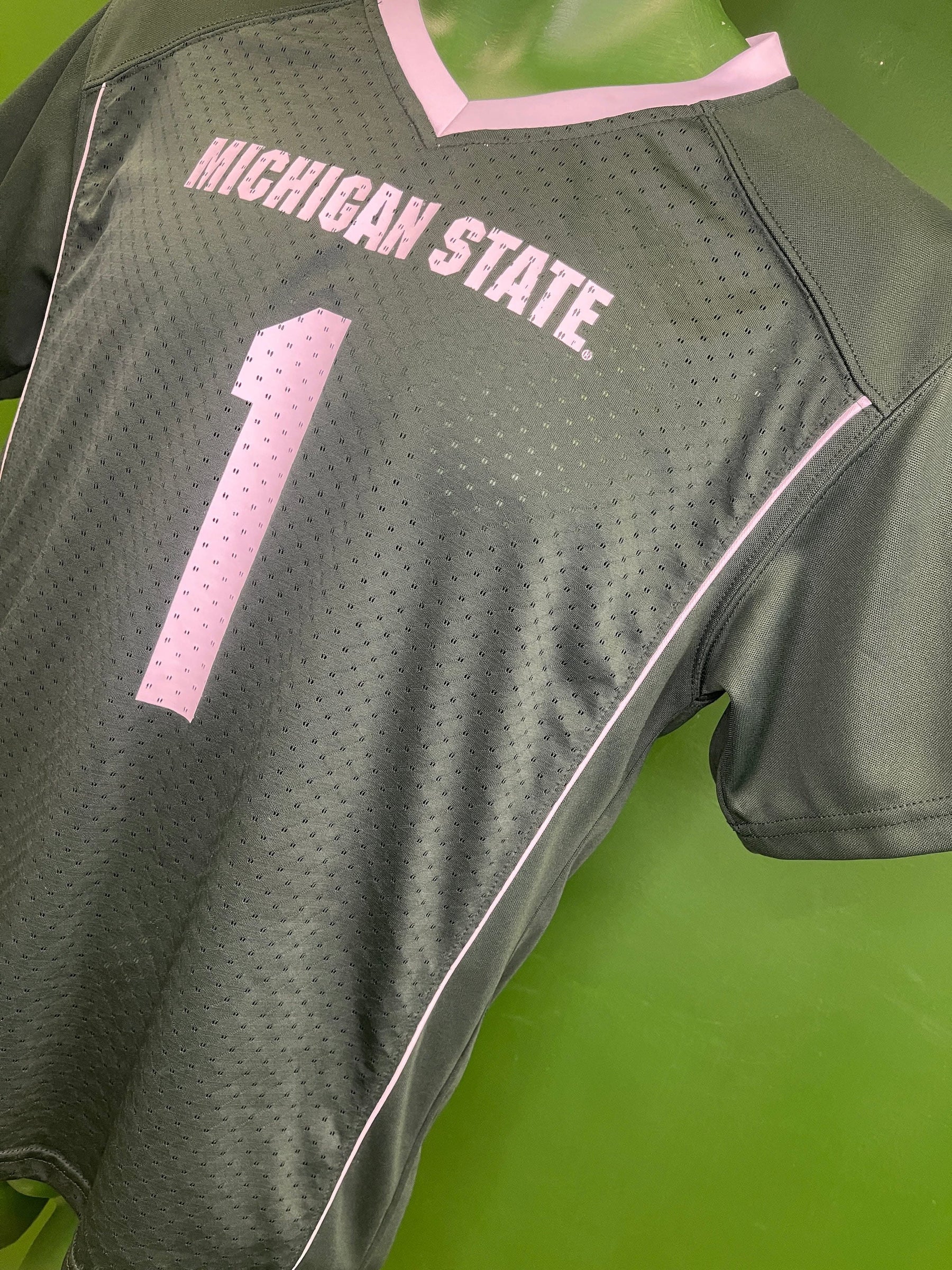 NCAA Michigan State Spartans #1 Jersey Youth Large 12-14