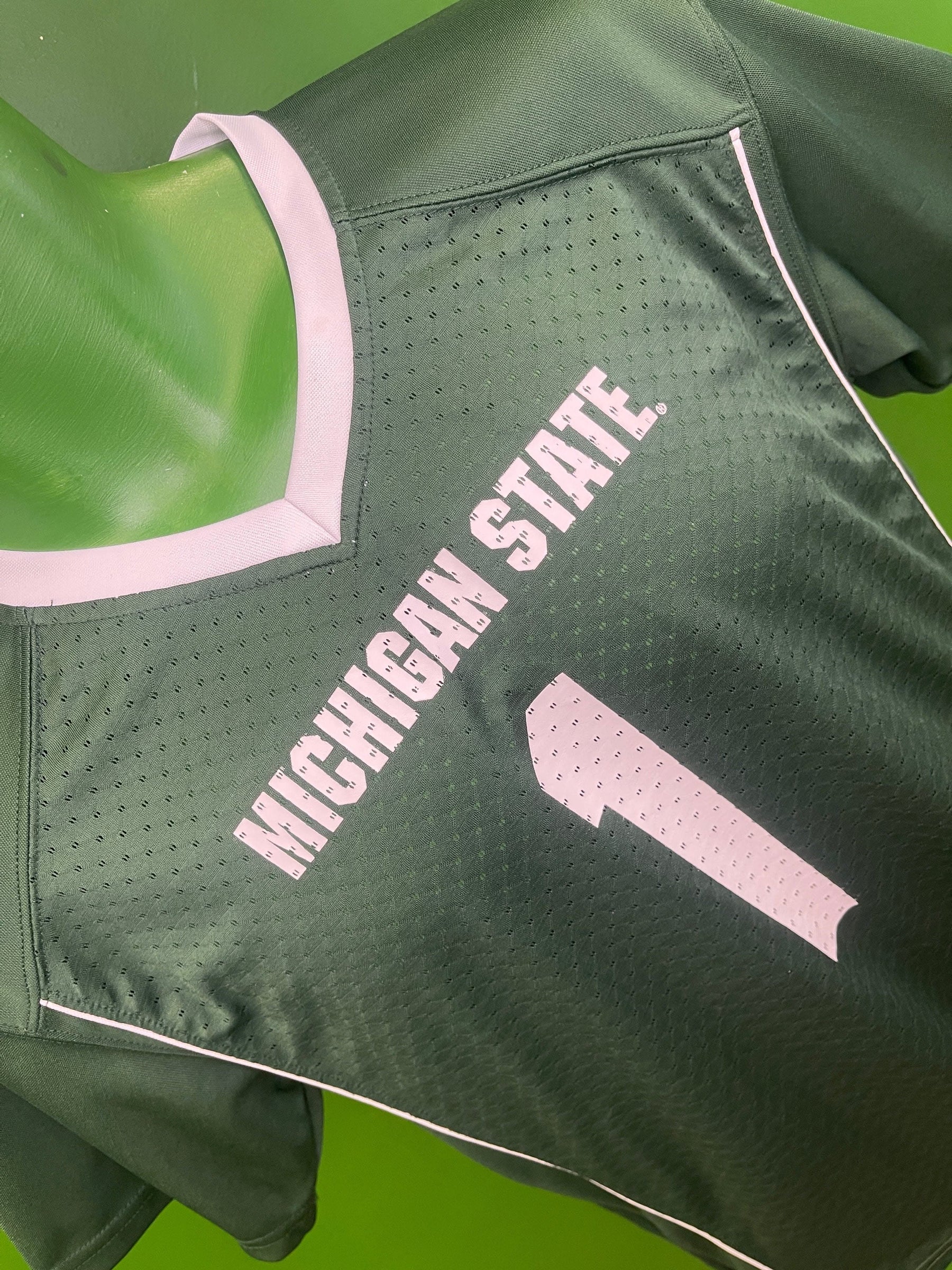NCAA Michigan State Spartans #1 Jersey Youth Large 12-14