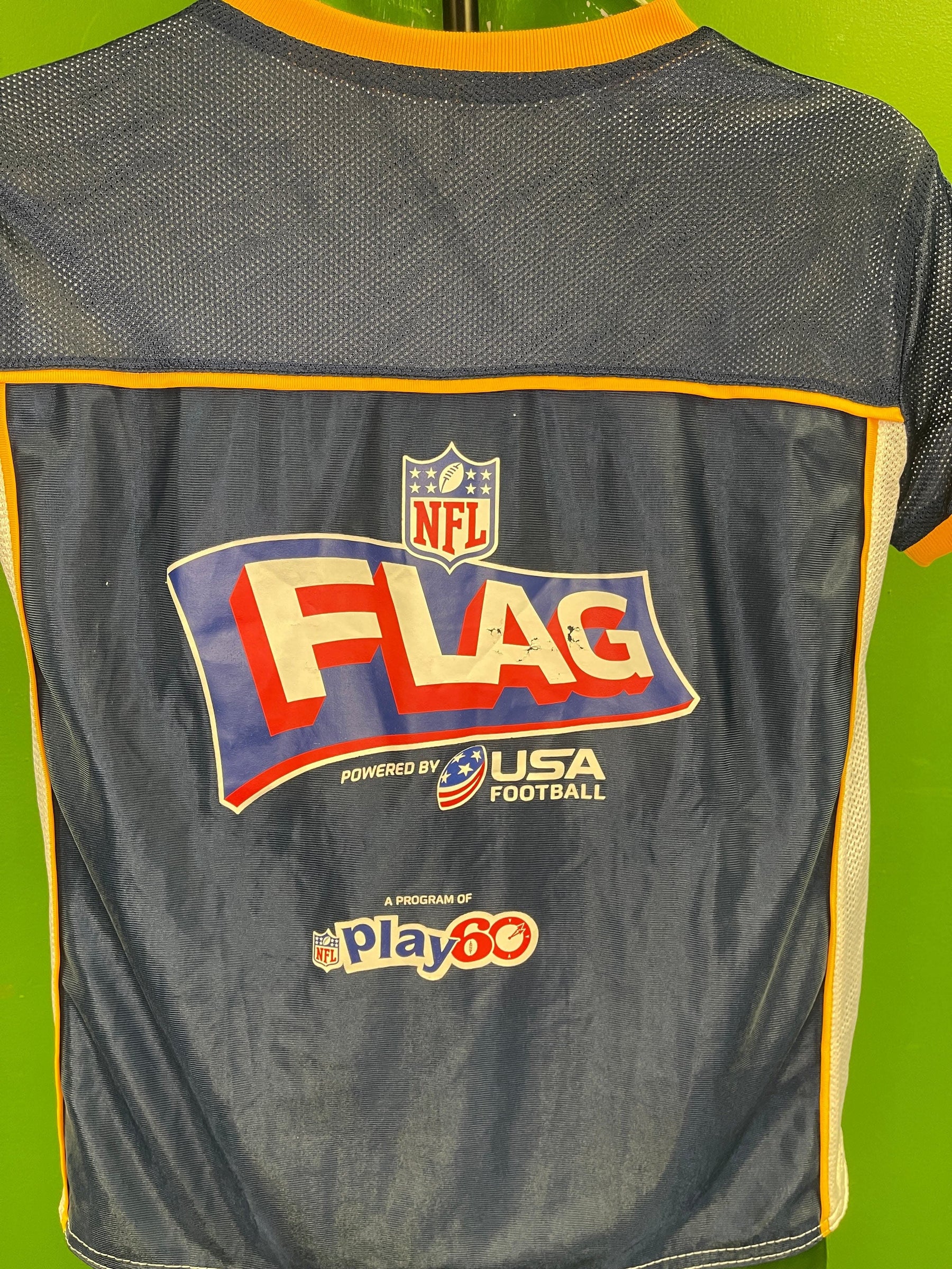 NFL Los Angeles Chargers Flag Football Jersey Youth Large 14-16