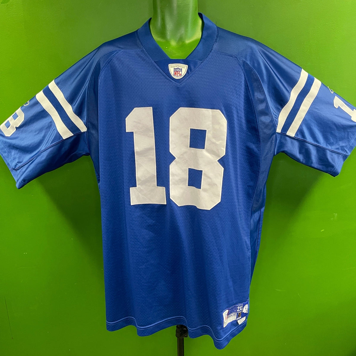 NFL Indianapolis Colts Peyton Manning #18 Reebok Stitched Jersey Men's 2X-Large