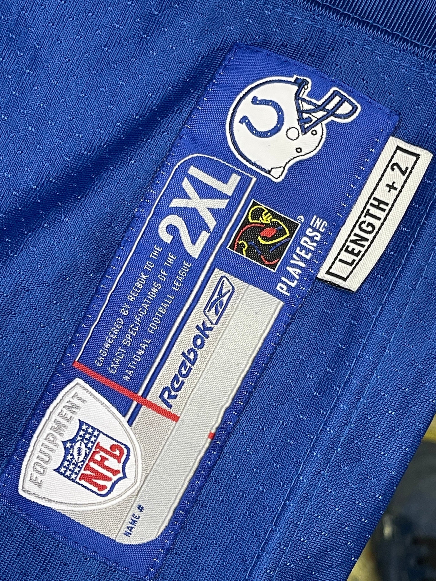 NFL Indianapolis Colts Peyton Manning #18 Reebok Stitched Jersey Men's 2X-Large