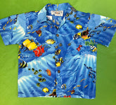 Made in Hawaii Tropical Fish Print Hawaiian Aloha Shirt Youth X-Small 4