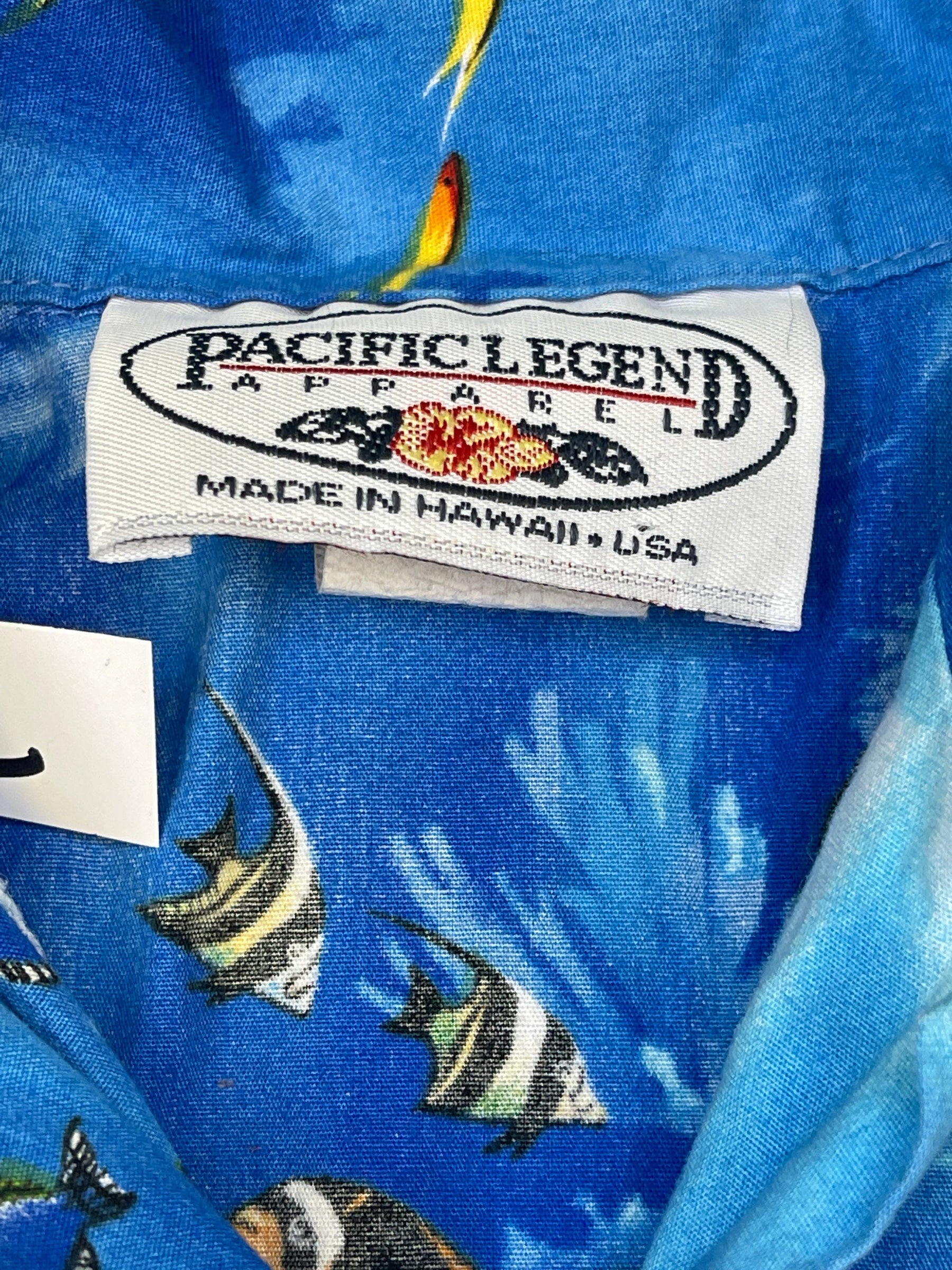 Made in Hawaii Tropical Fish Print Hawaiian Aloha Shirt Youth X-Small 4