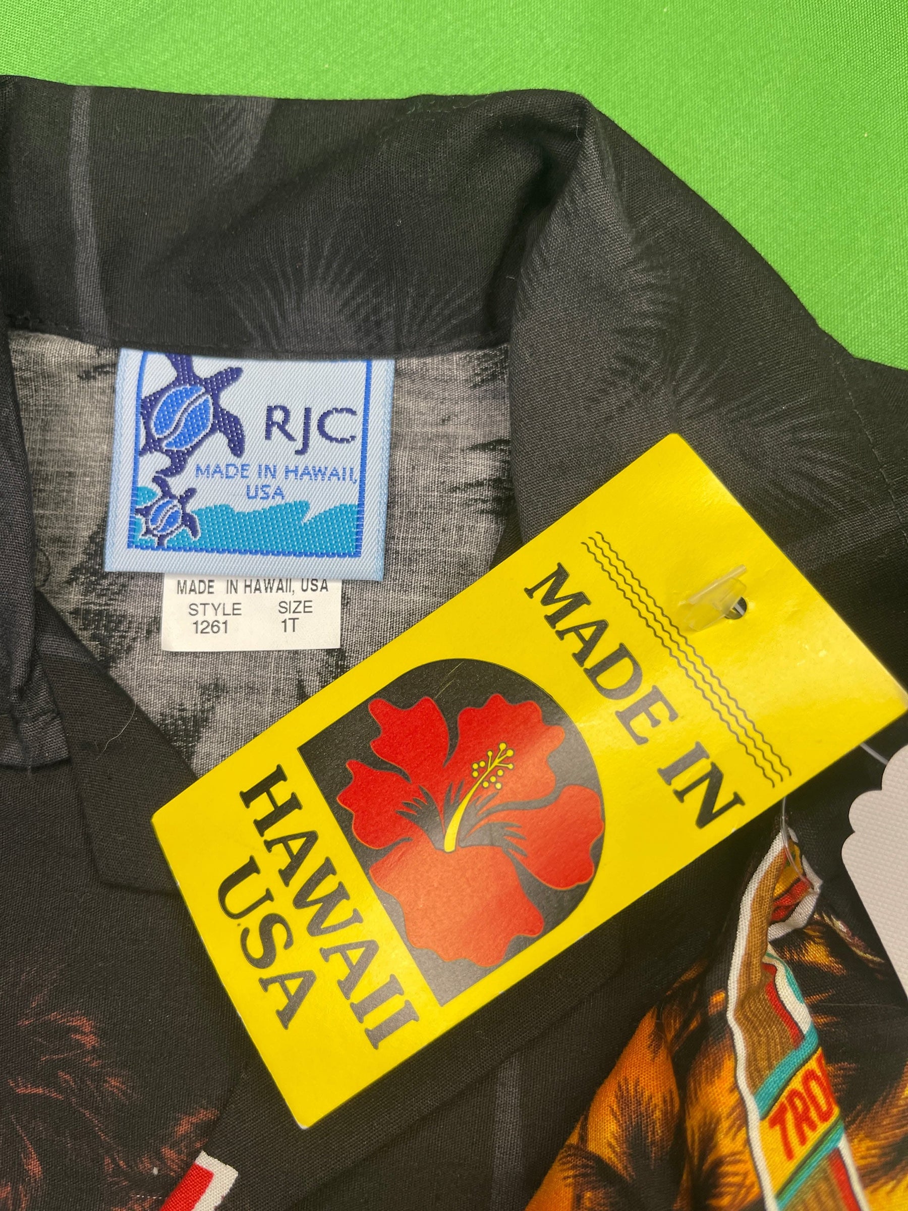 Made In Hawaii Sunset Design Hawaiian Aloha Shirt Infant 12 Months NWT