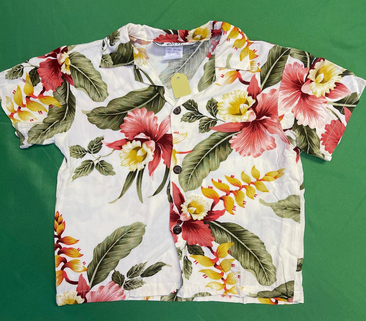 Made in Hawaii Cream Hawaiian Aloha Shirt Toddler 4T
