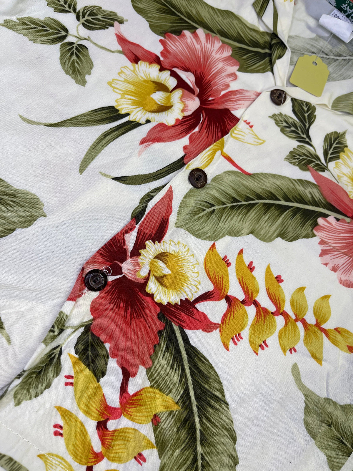 Made in Hawaii Cream Hawaiian Aloha Shirt Toddler 4T