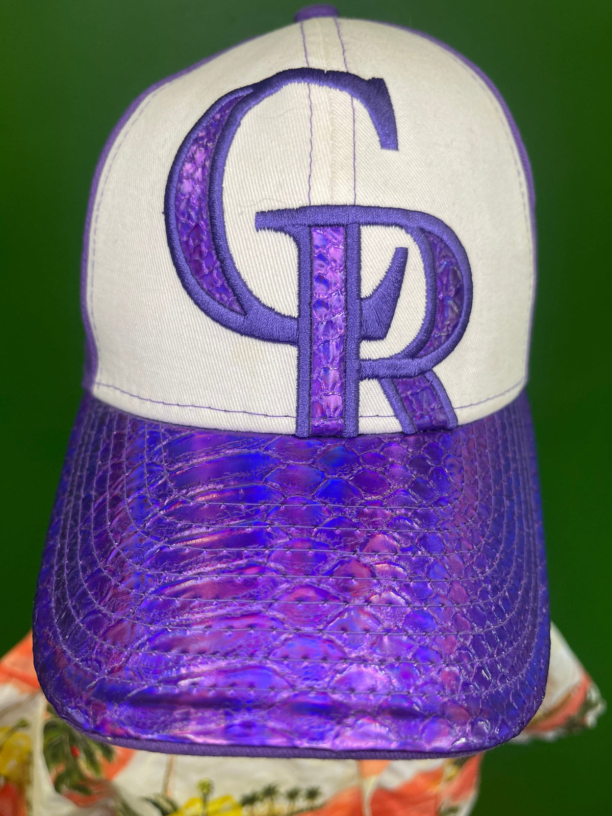 MLB Colorado Rockies New Era 9FORTY Purple Textured Hat/Cap Youth OSFA