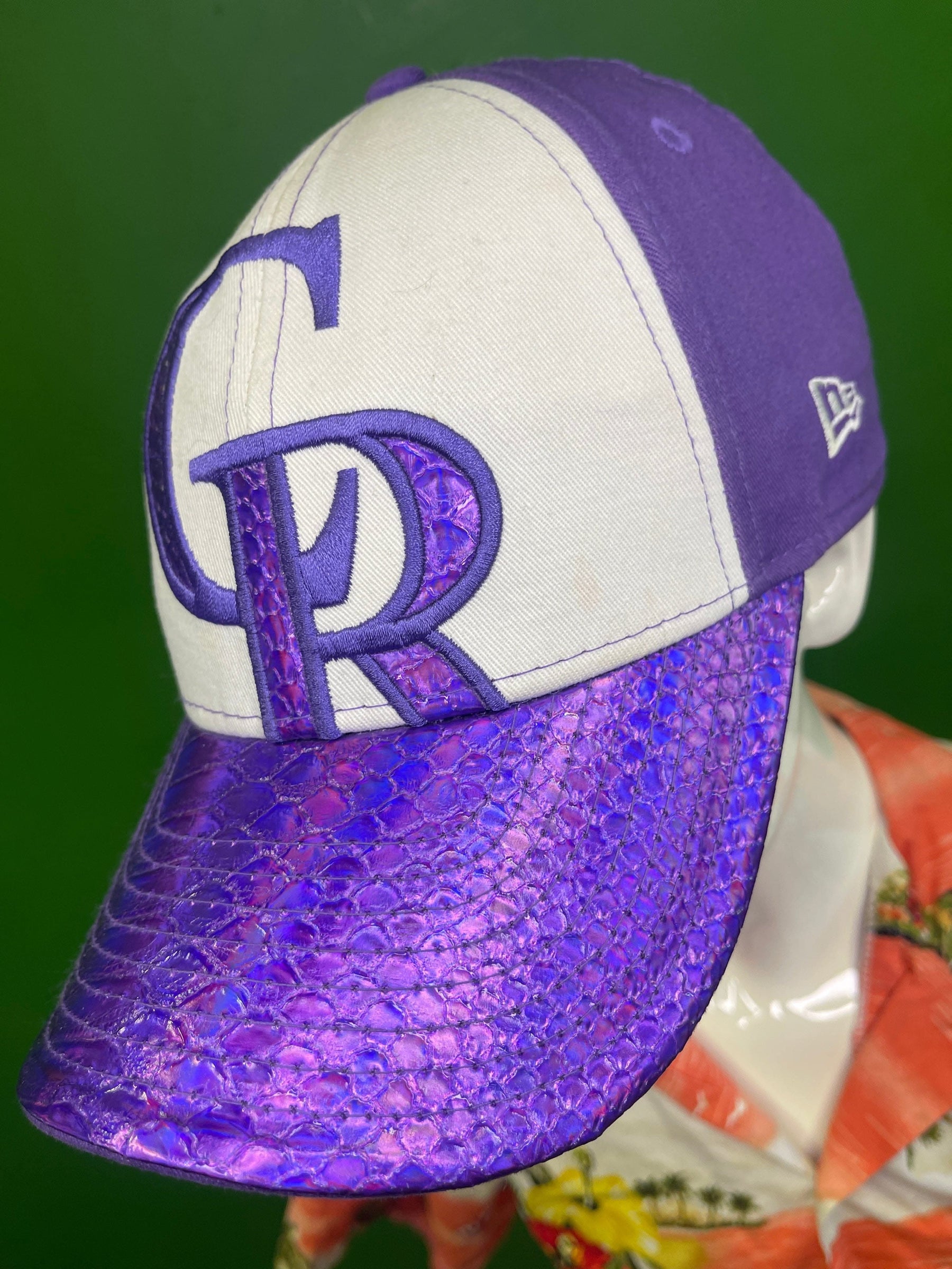MLB Colorado Rockies New Era 9FORTY Purple Textured Hat/Cap Youth OSFA