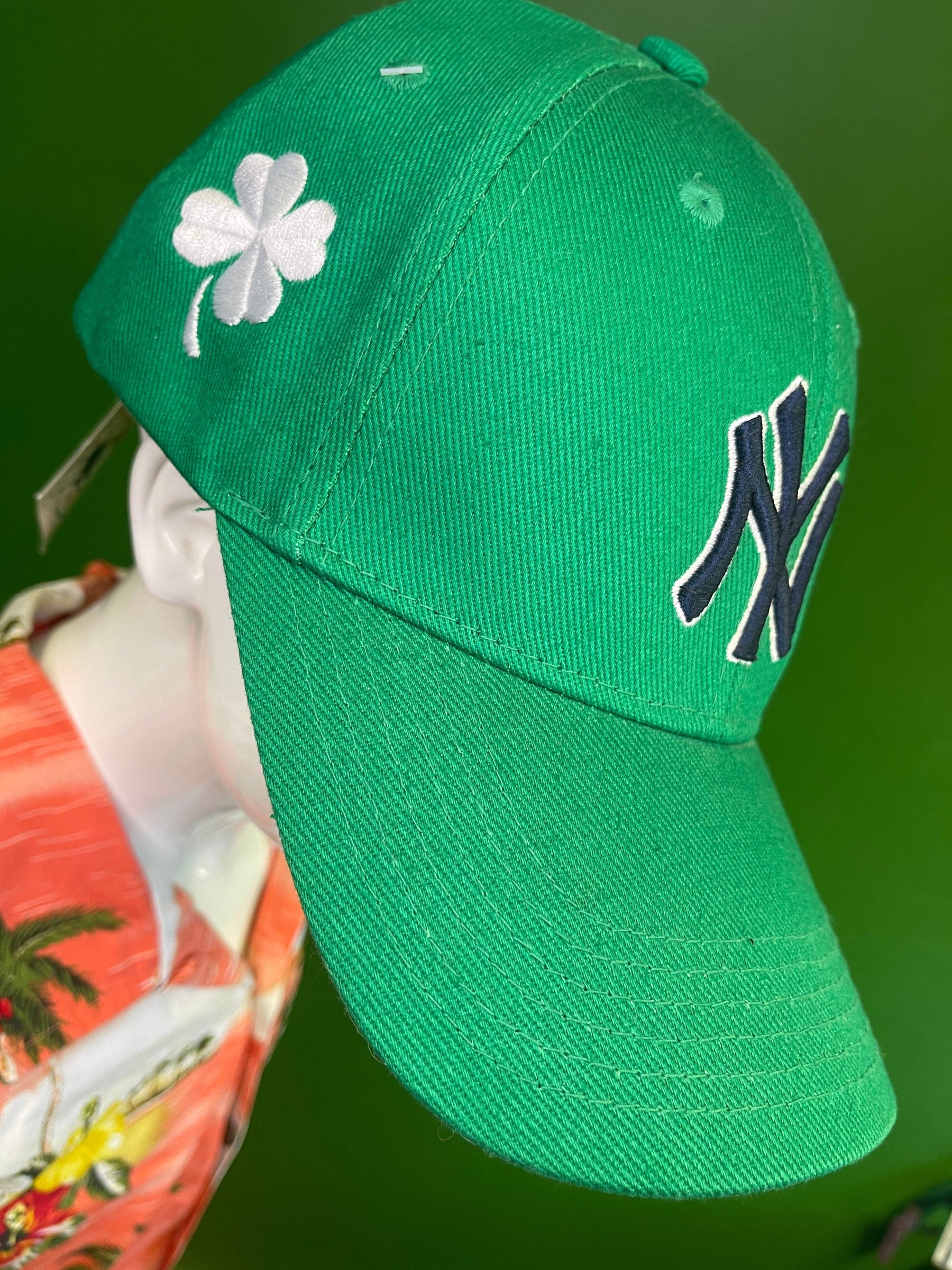 MLB New York Yankees Fan Favorite Green Shamrock Hat/Cap OSFA NWT