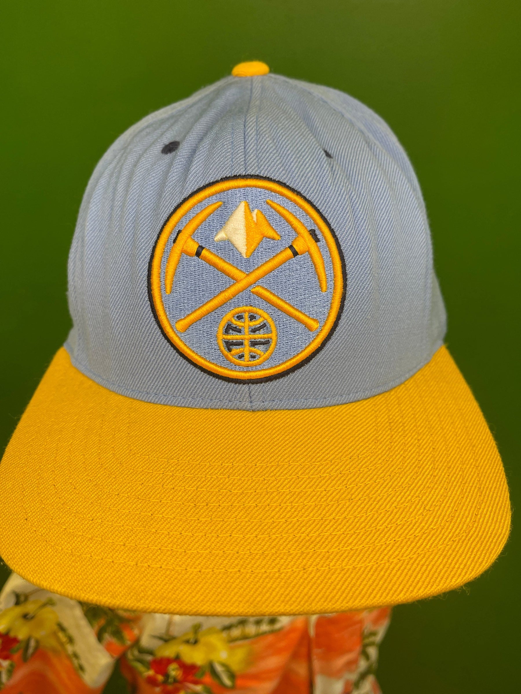 NBA Denver Nuggets Mitchell & Ness Wool Baseball Cap/Hat Size 7-3/8