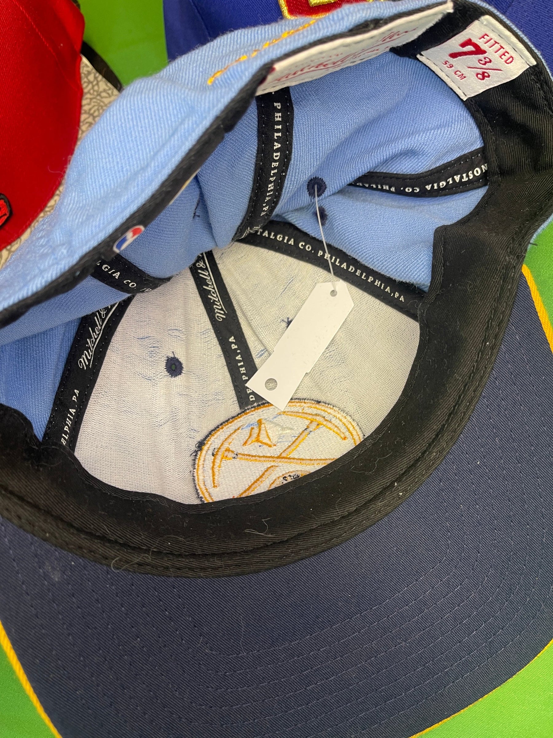NBA Denver Nuggets Mitchell & Ness Wool Baseball Cap/Hat Size 7-3/8