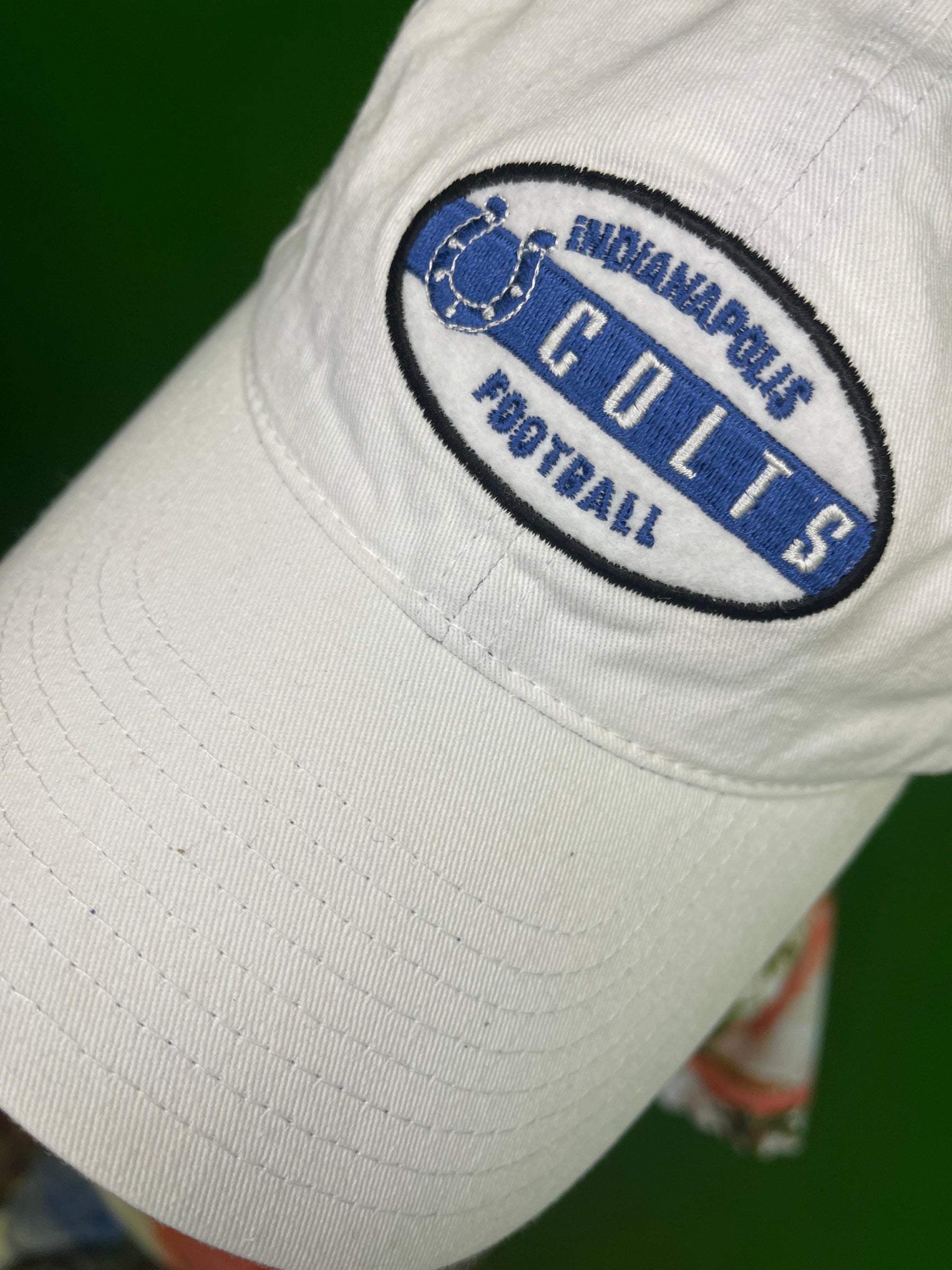 NFL Indianapolis Colts Vintage White Baseball Hat/Cap Women's OSFM