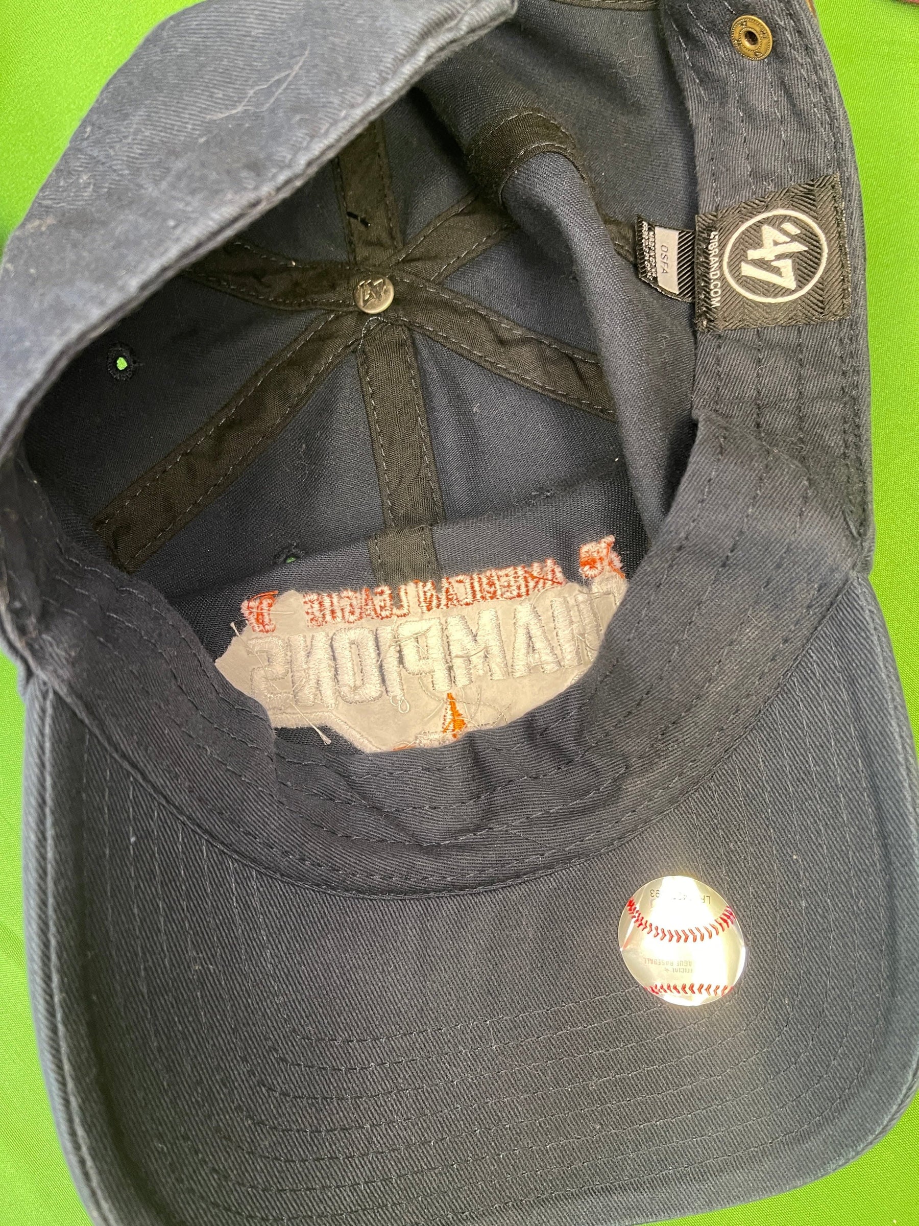 MLB Houston Astros 2017 American League Champions Cotton Hat/Cap OSFM NWT