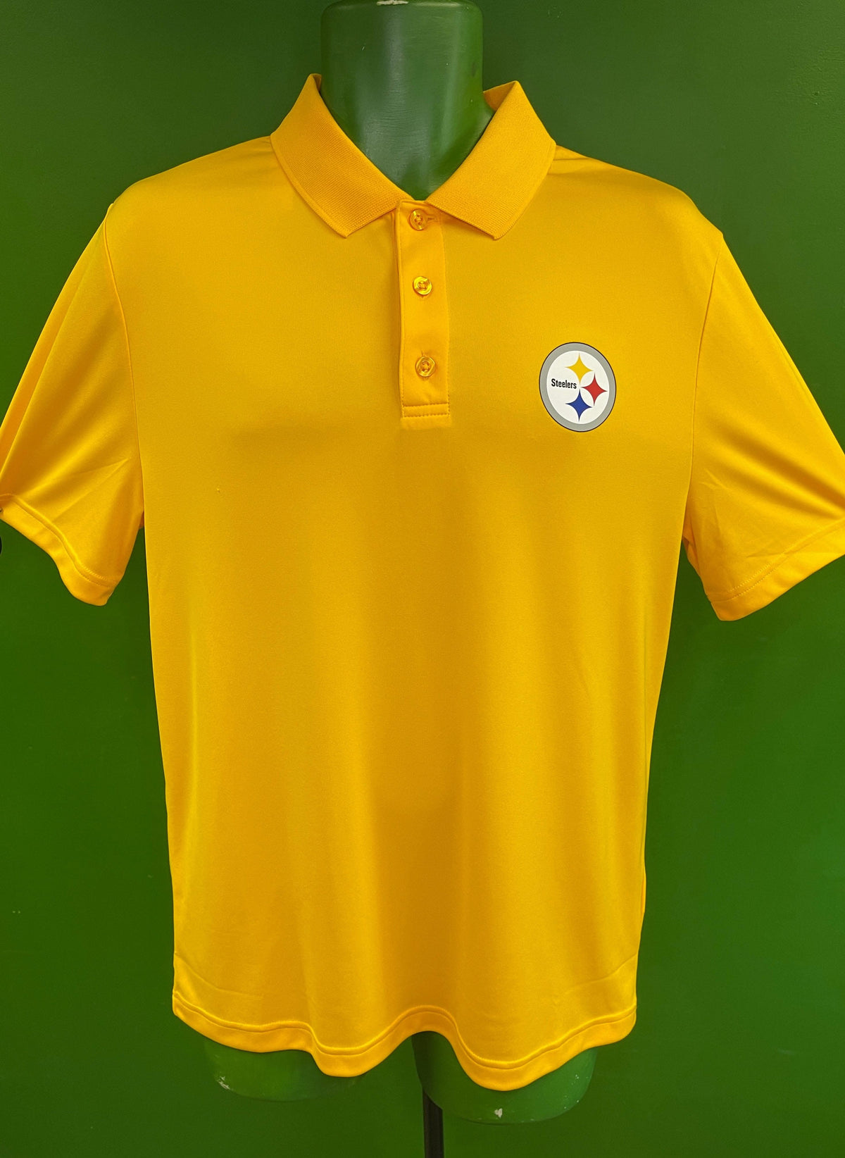 NFL Pittsburgh Steelers Fanatics Golf Polo Shirt Men's Medium