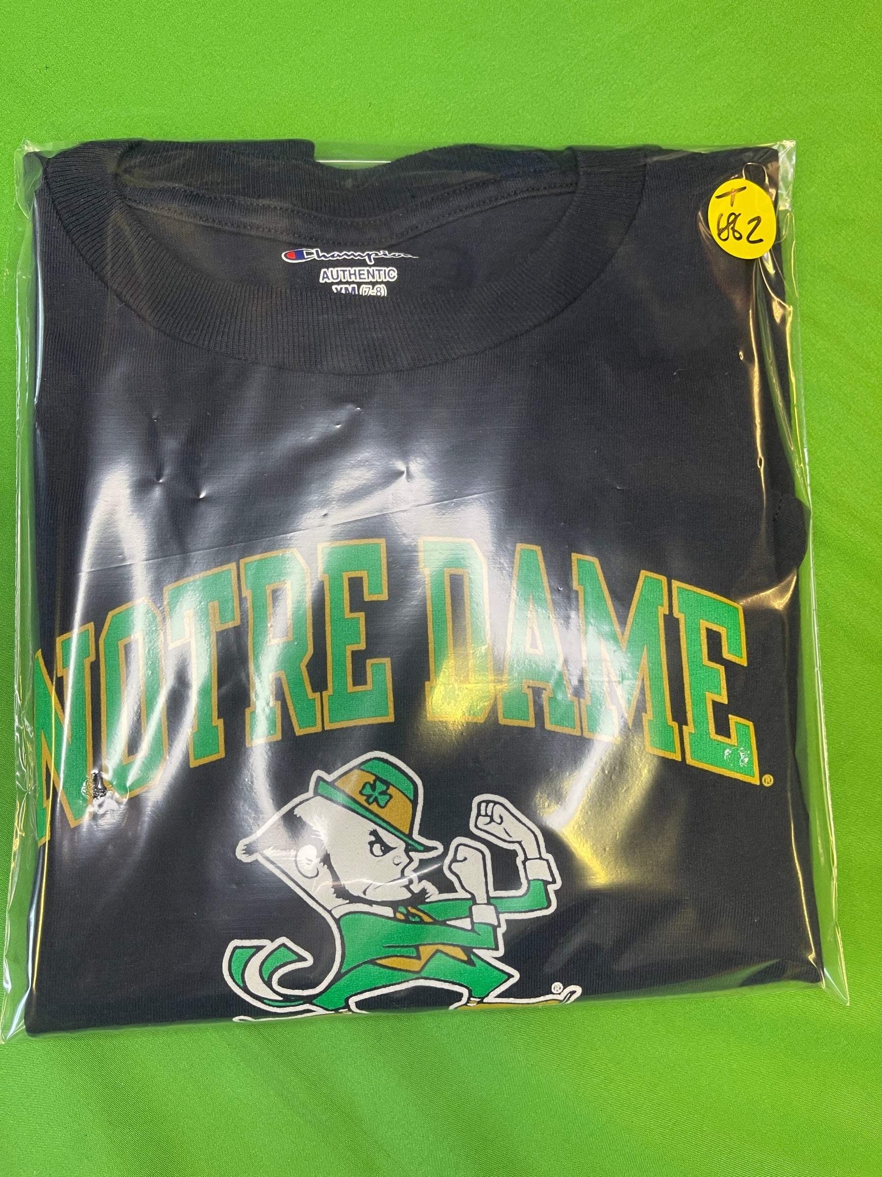 NCAA Notre Dame Fighting Irish Champion Blue Cotton T-Shirt Youth Small 6-7