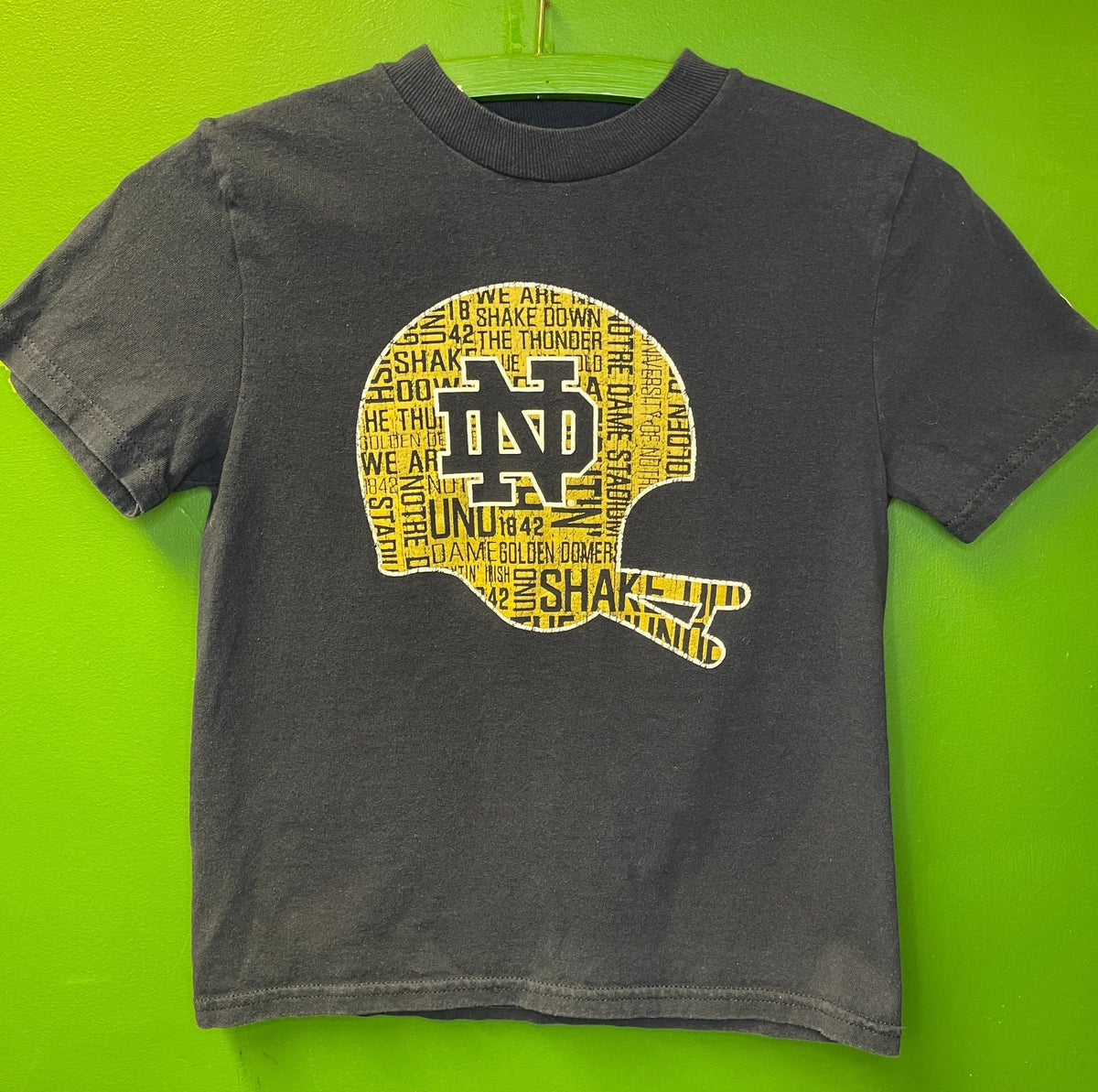 NCAA Notre Dame Fighting Irish Champion Blue Cotton T-Shirt Youth X-Small 4-5