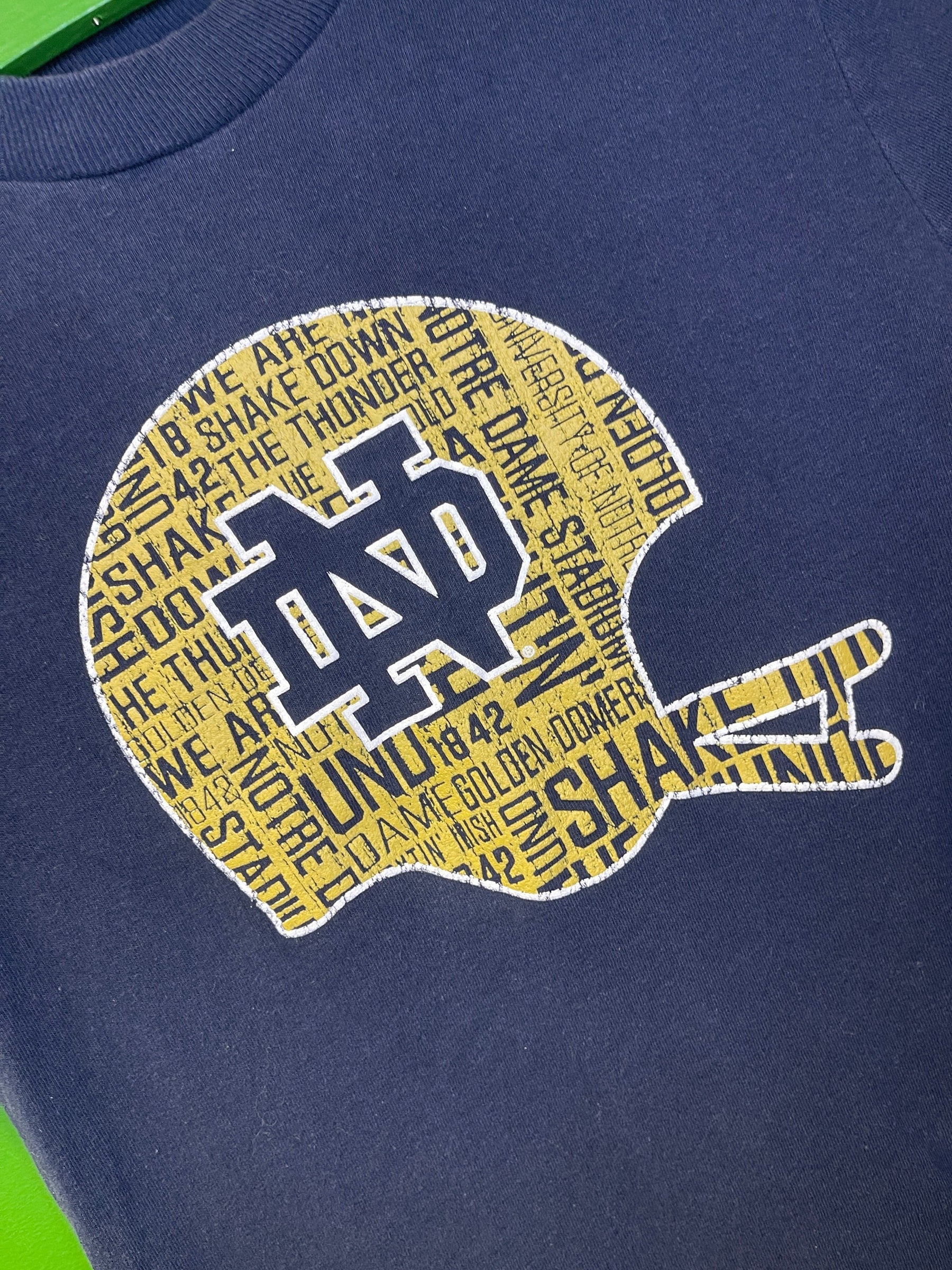 NCAA Notre Dame Fighting Irish Champion Blue Cotton T-Shirt Youth X-Small 4-5