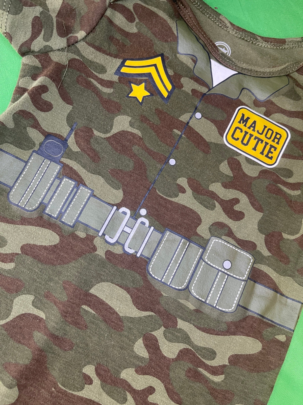 USA Army Major Cutie Camo Bodysuit/Vest 24 months